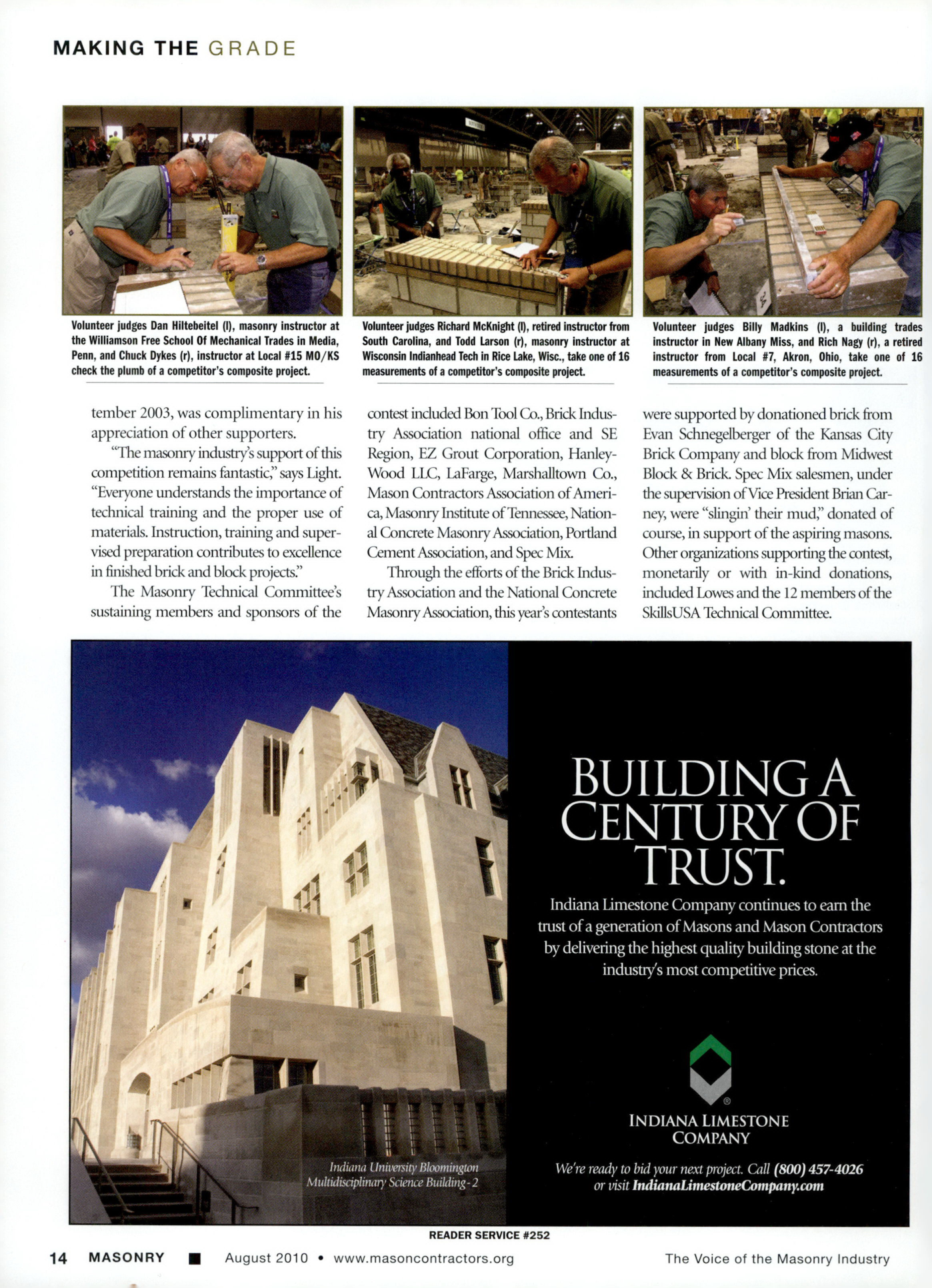 Masonry Magazine August 2010 Page. 16