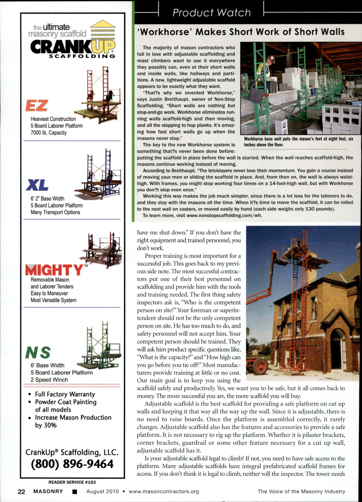 Masonry Magazine August 2010 Page. 24