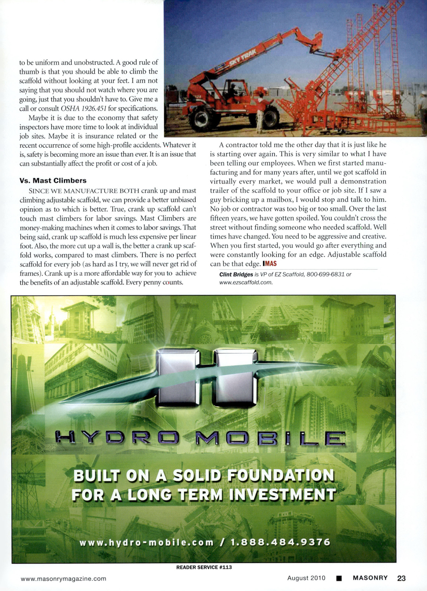 Masonry Magazine August 2010 Page. 25