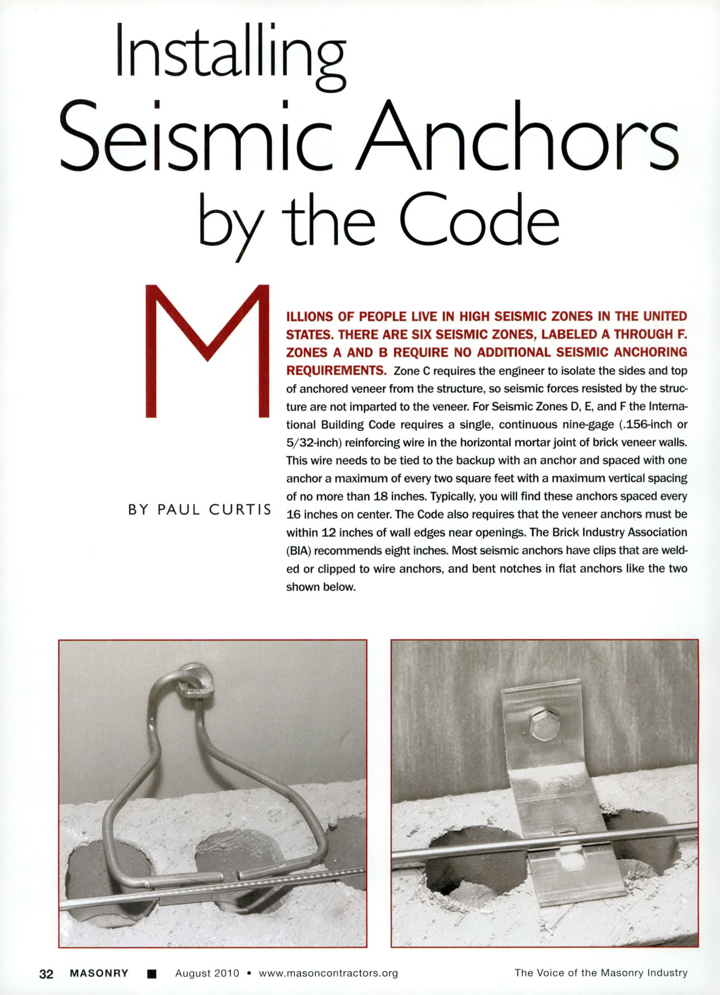 Masonry Magazine August 2010 Page. 34