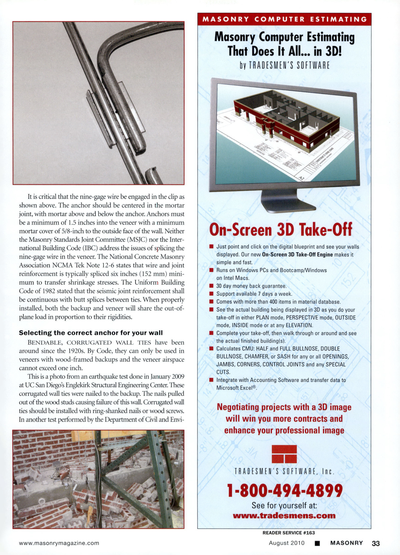 Masonry Magazine August 2010 Page. 35