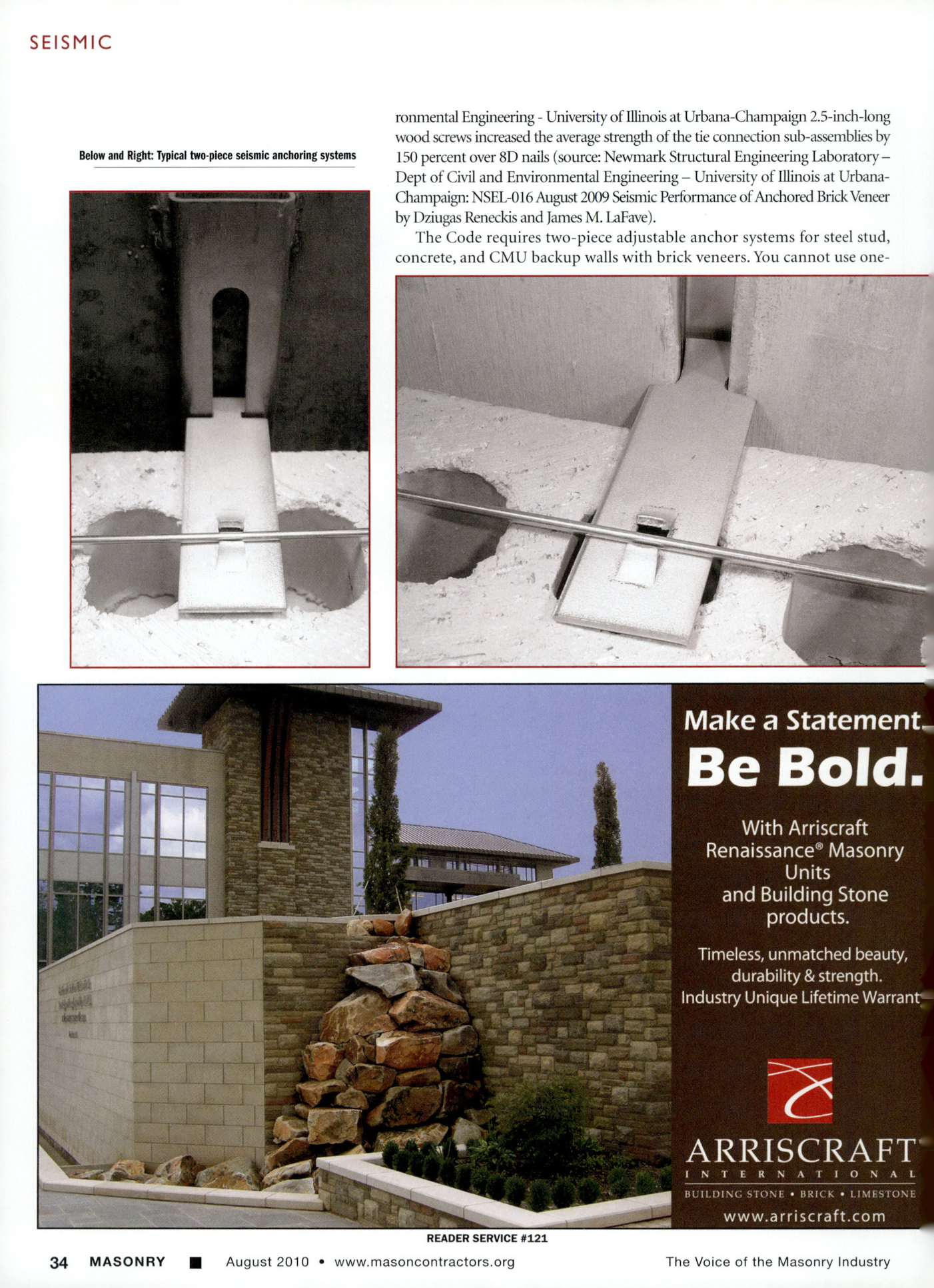 Masonry Magazine August 2010 Page. 36