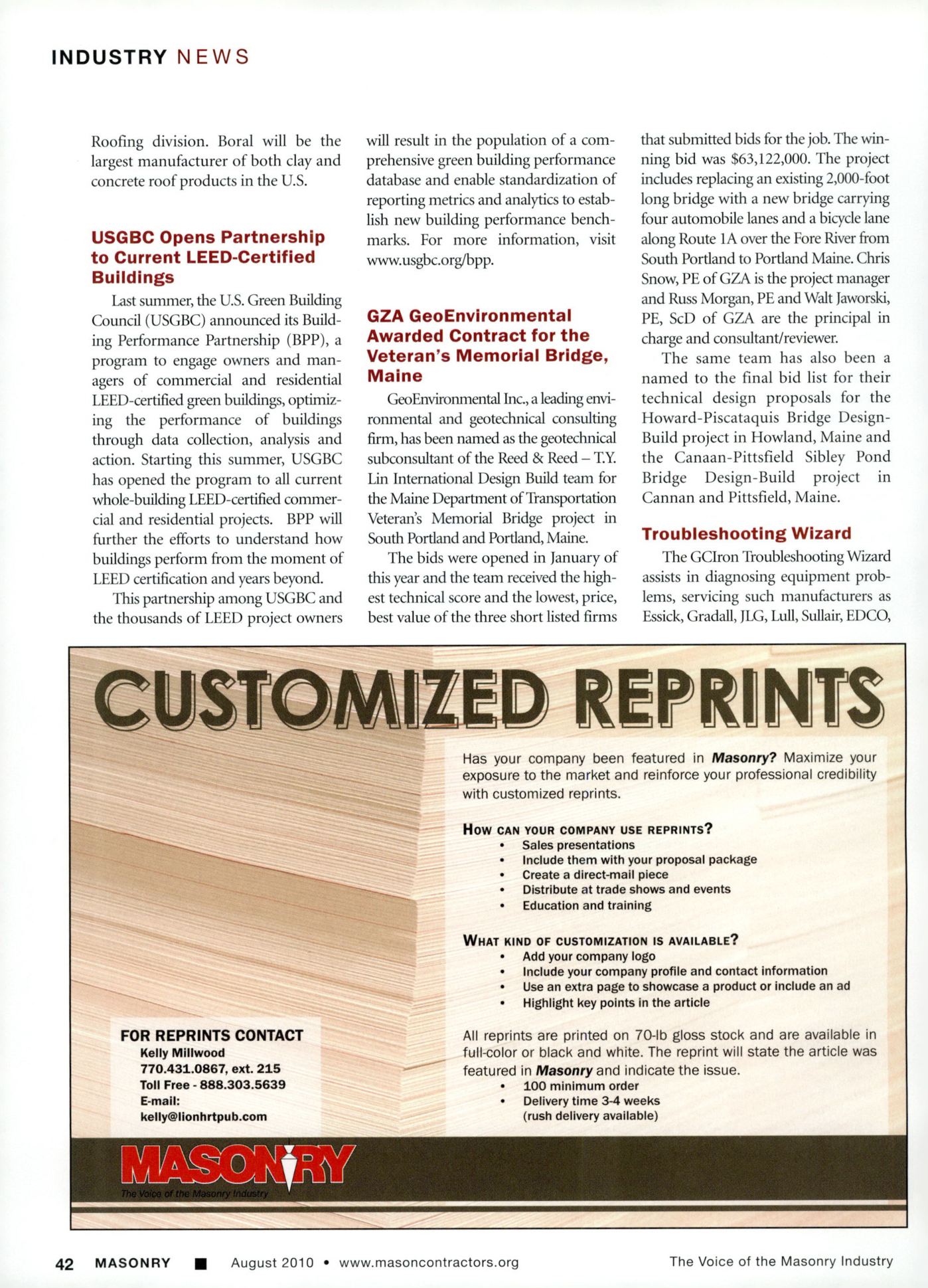 Masonry Magazine August 2010 Page. 44