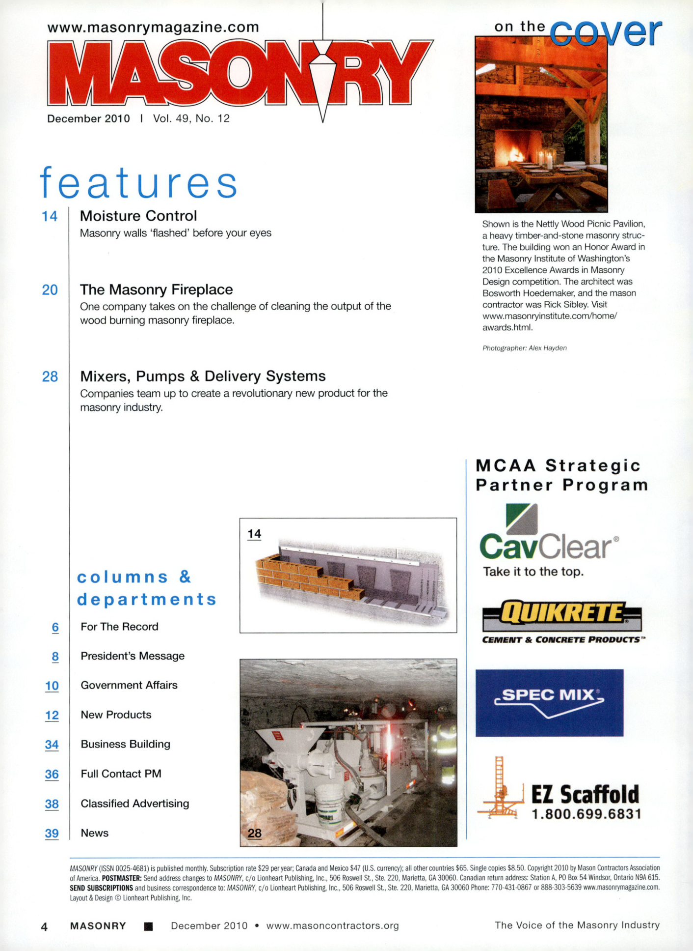 Masonry Magazine December 2010 Page. 6