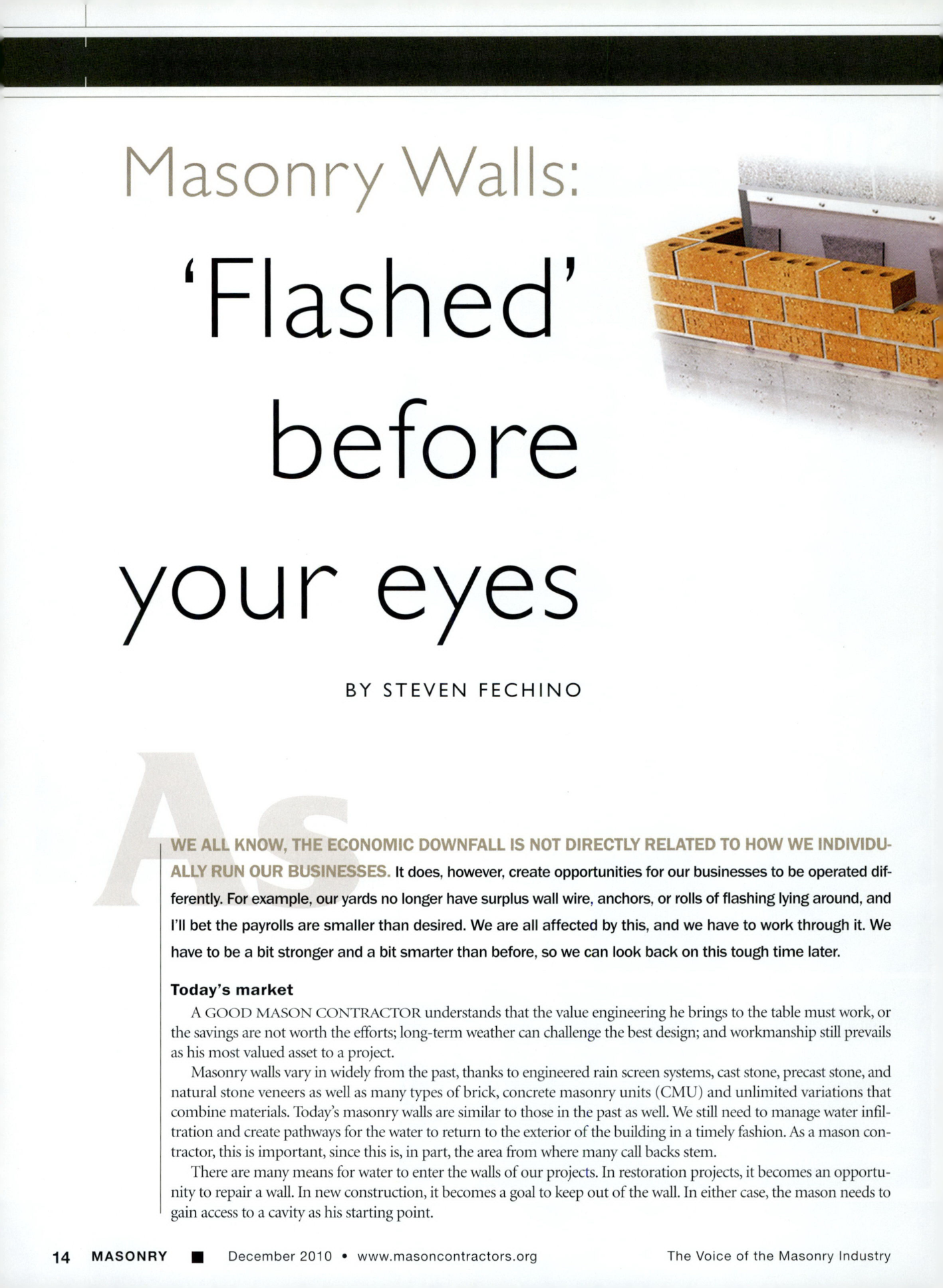 Masonry Magazine December 2010 Page. 16