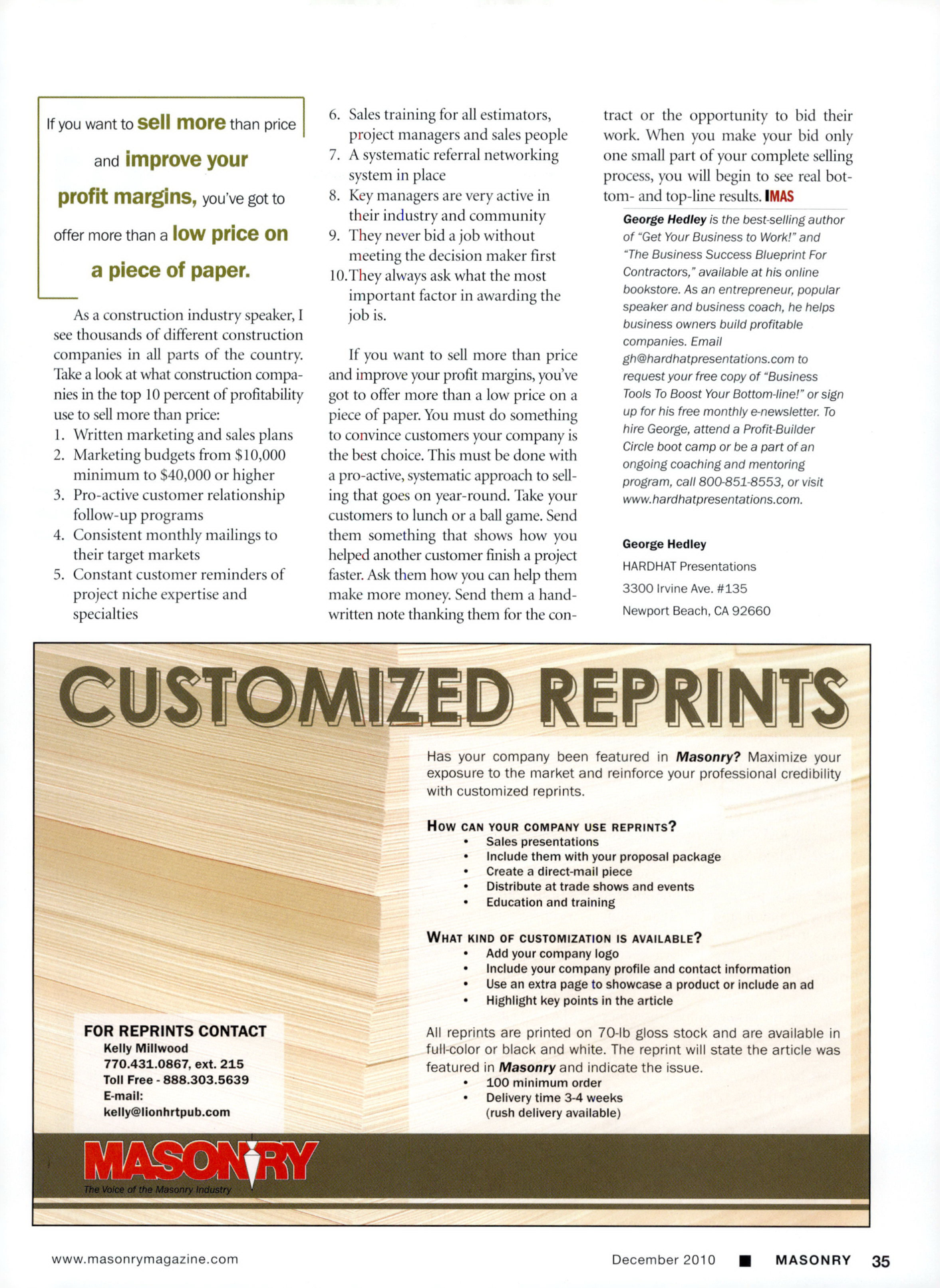 Masonry Magazine December 2010 Page. 37