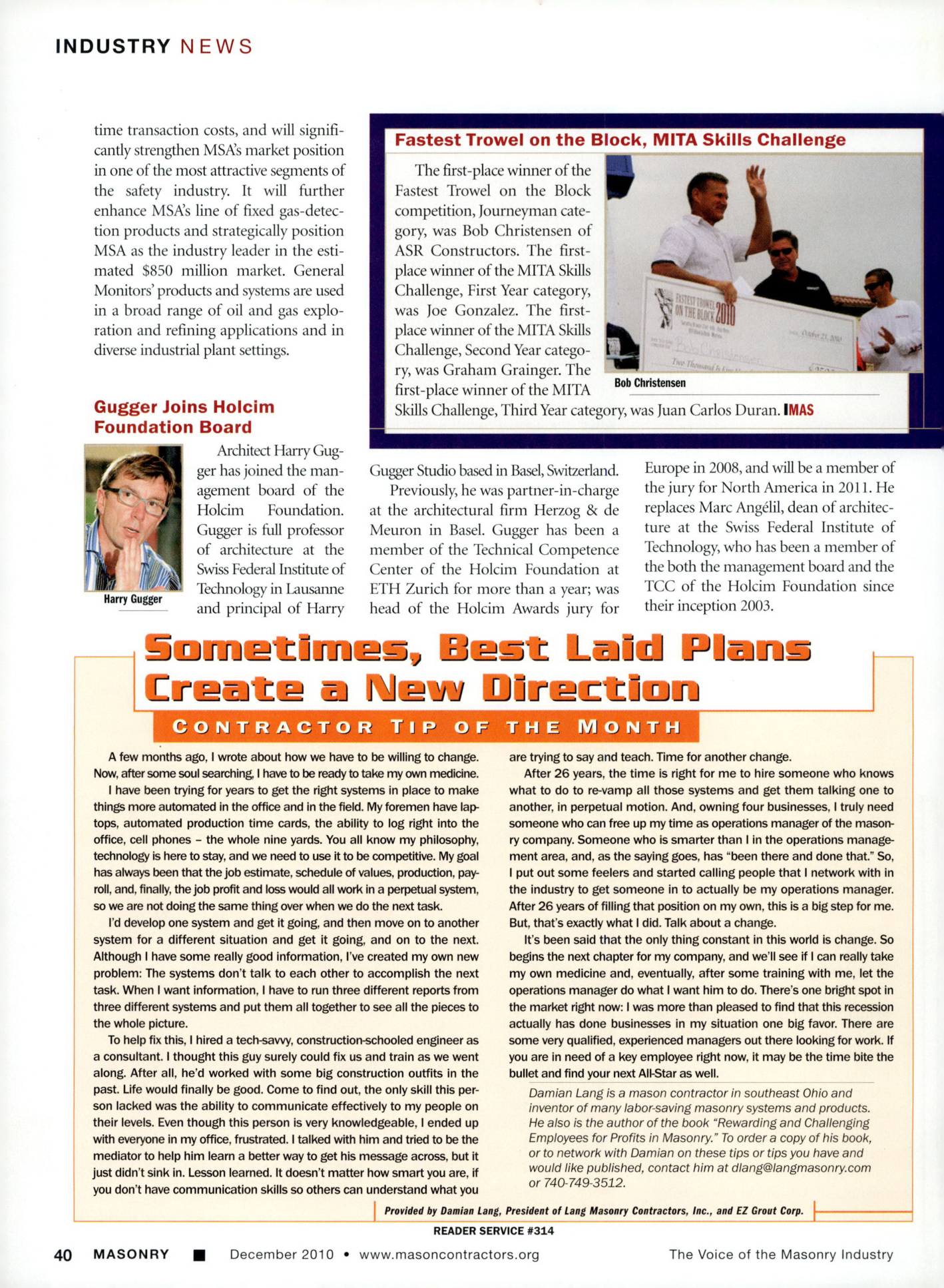 Masonry Magazine December 2010 Page. 42