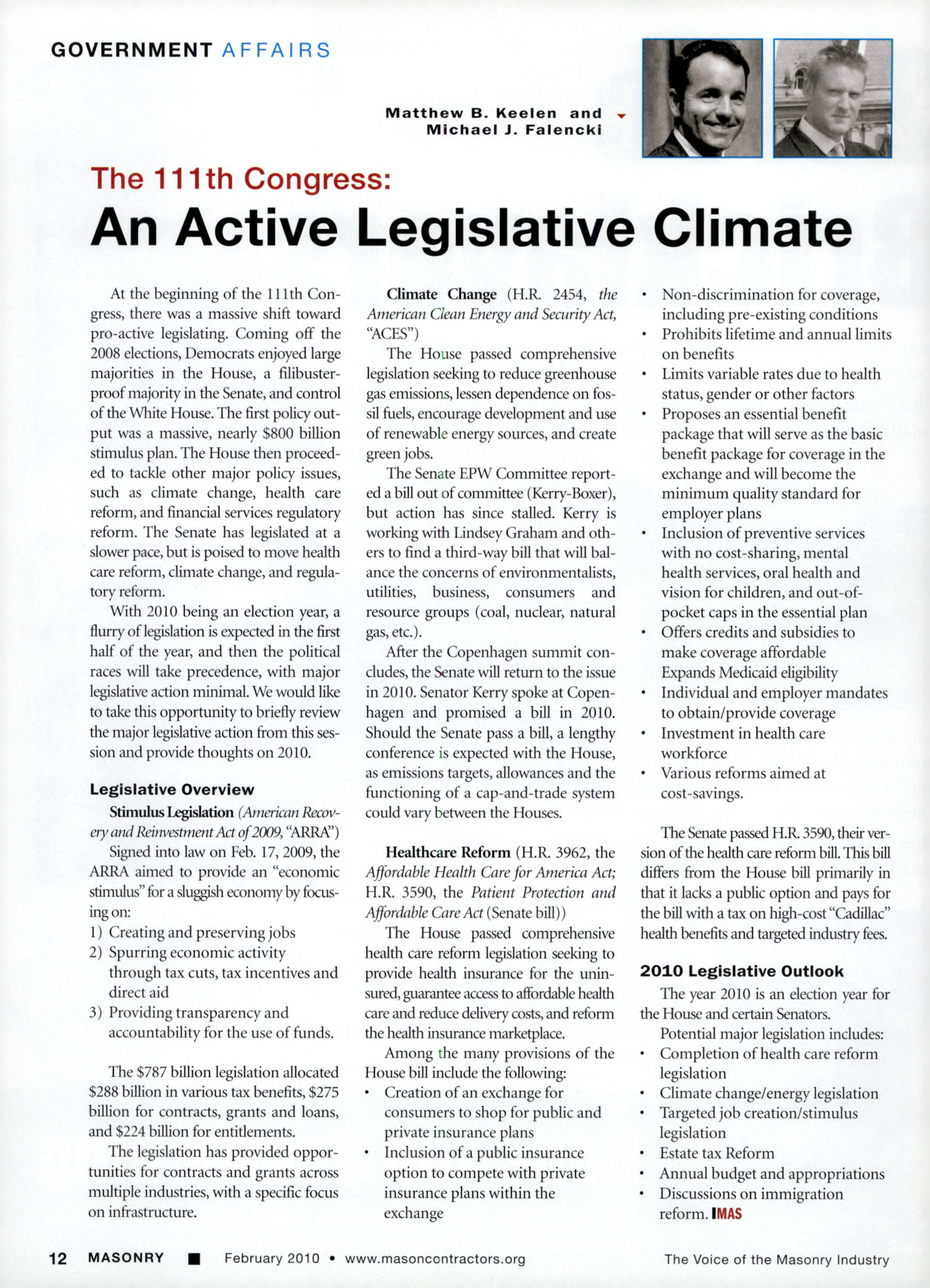 Masonry Magazine February 2010 Page. 14