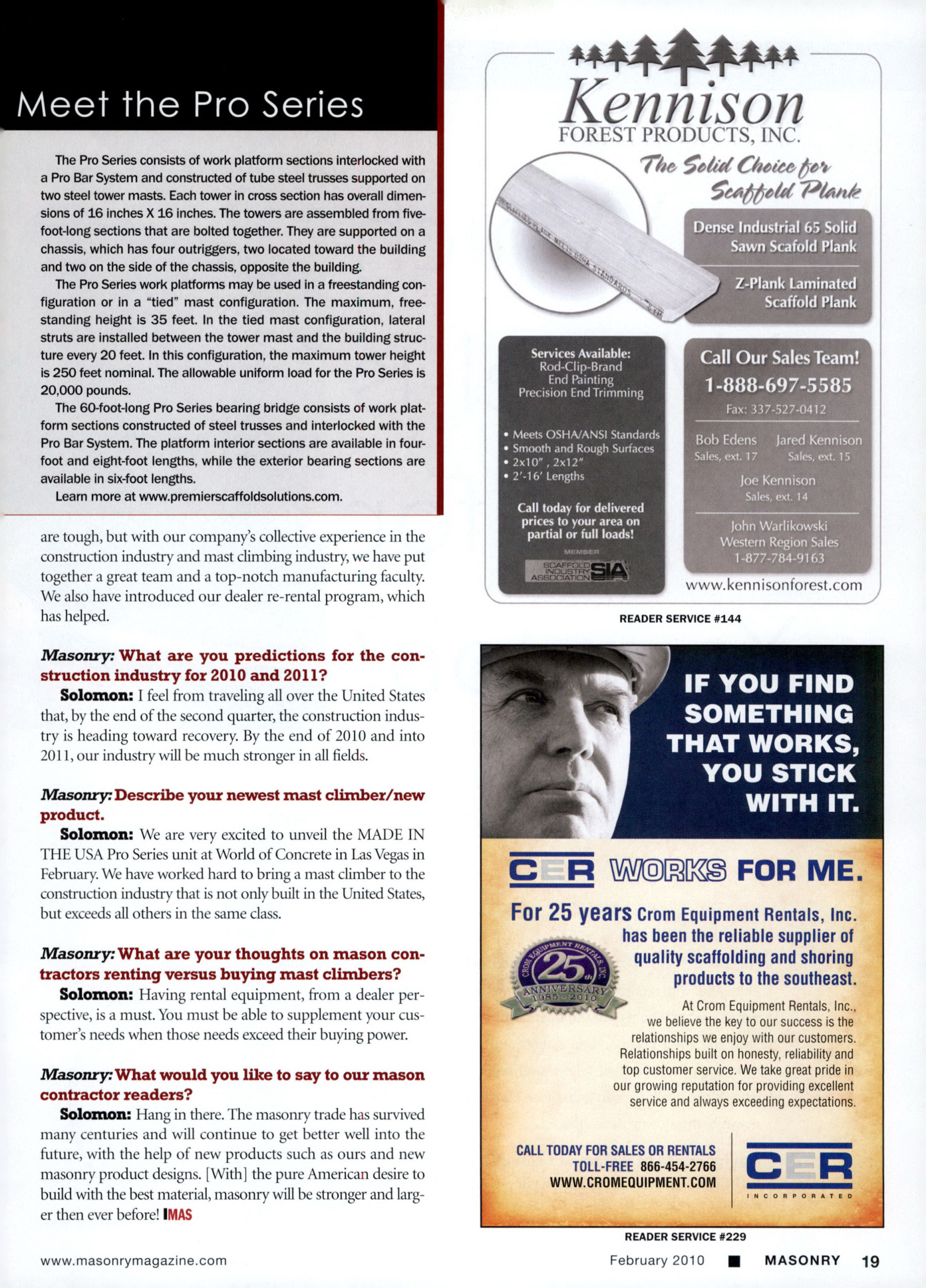 Masonry Magazine February 2010 Page. 21