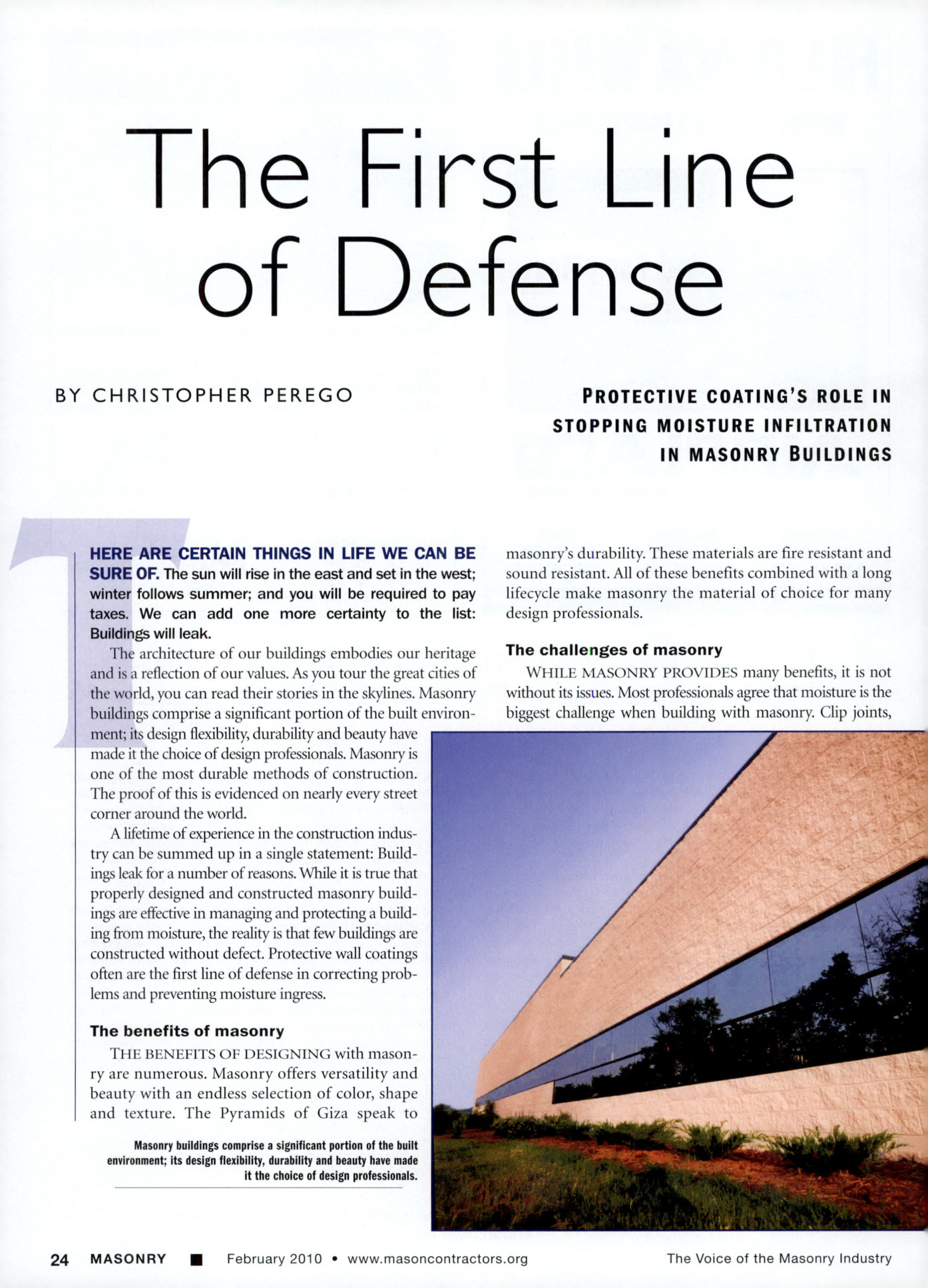 Masonry Magazine February 2010 Page. 26