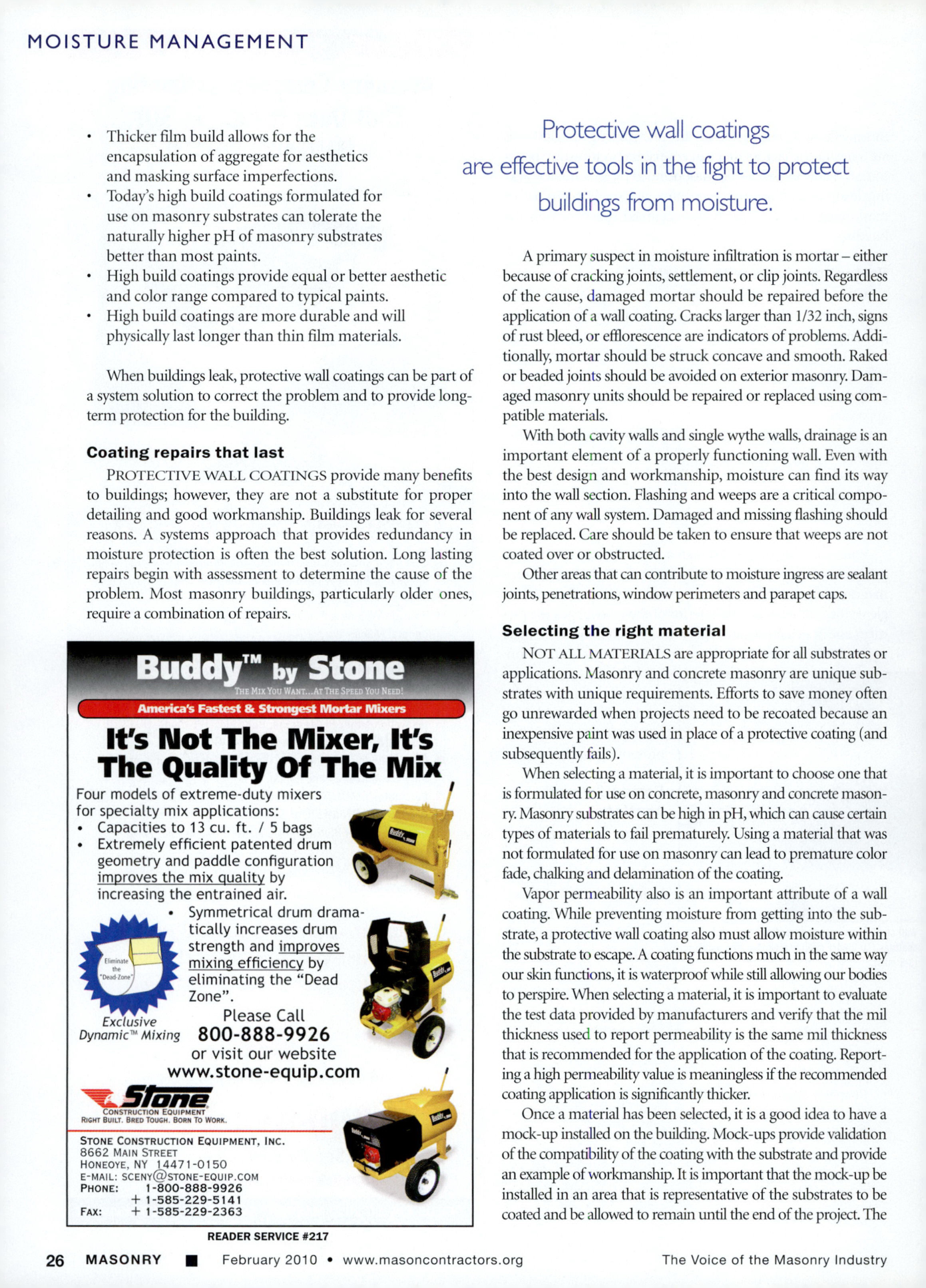 Masonry Magazine February 2010 Page. 28