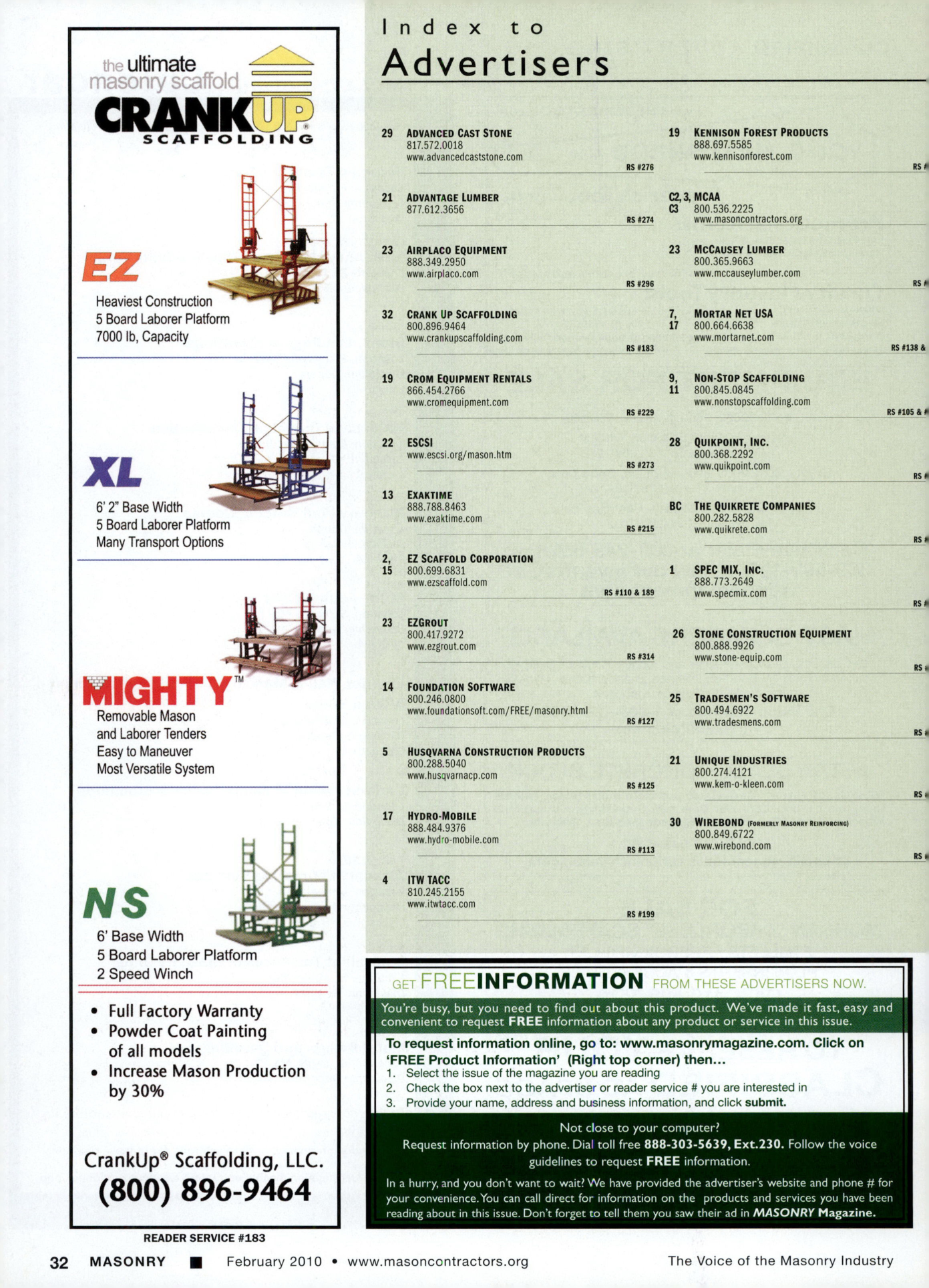 Masonry Magazine February 2010 Page. 34