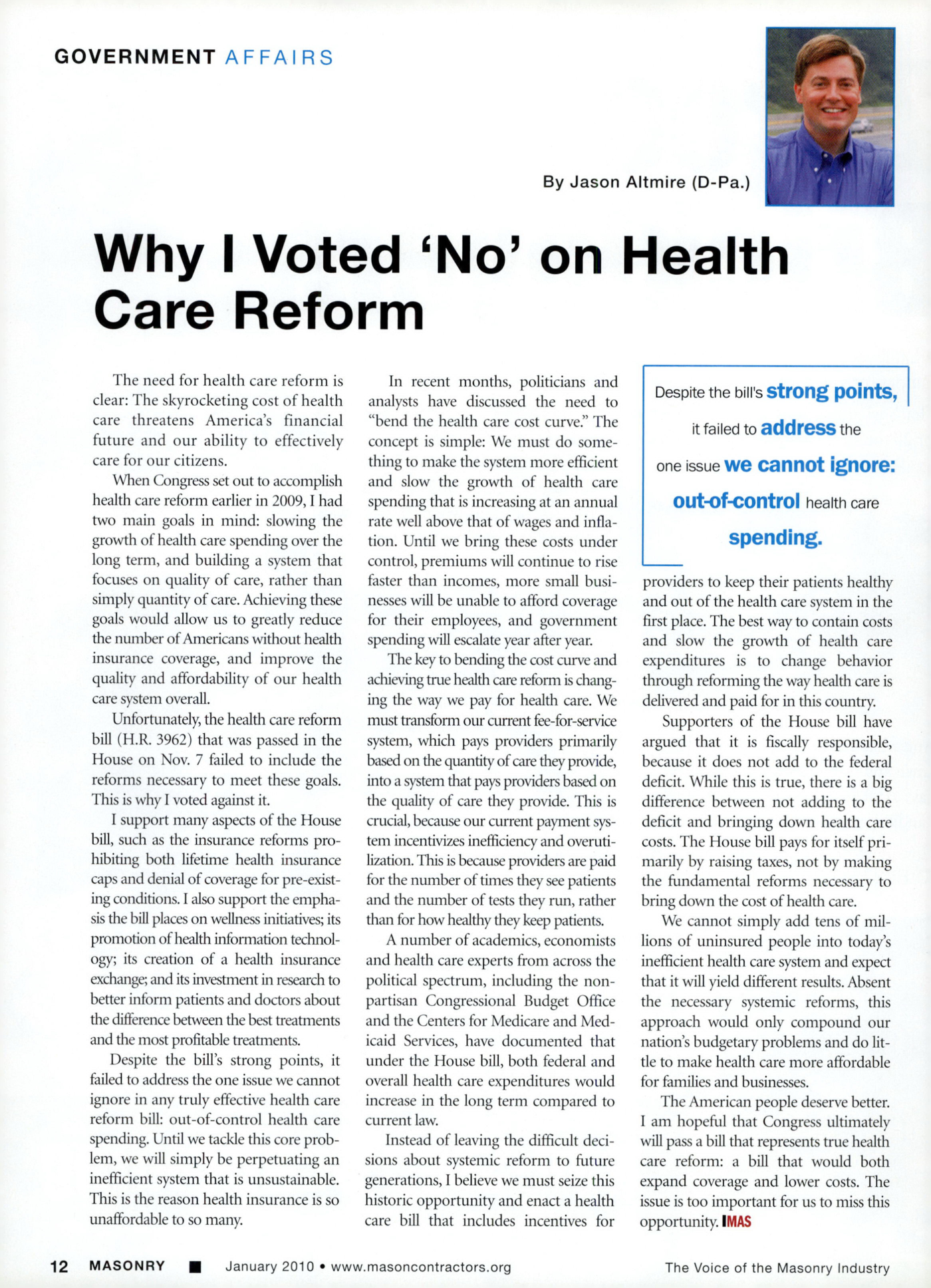 Masonry Magazine January 2010 Page. 14