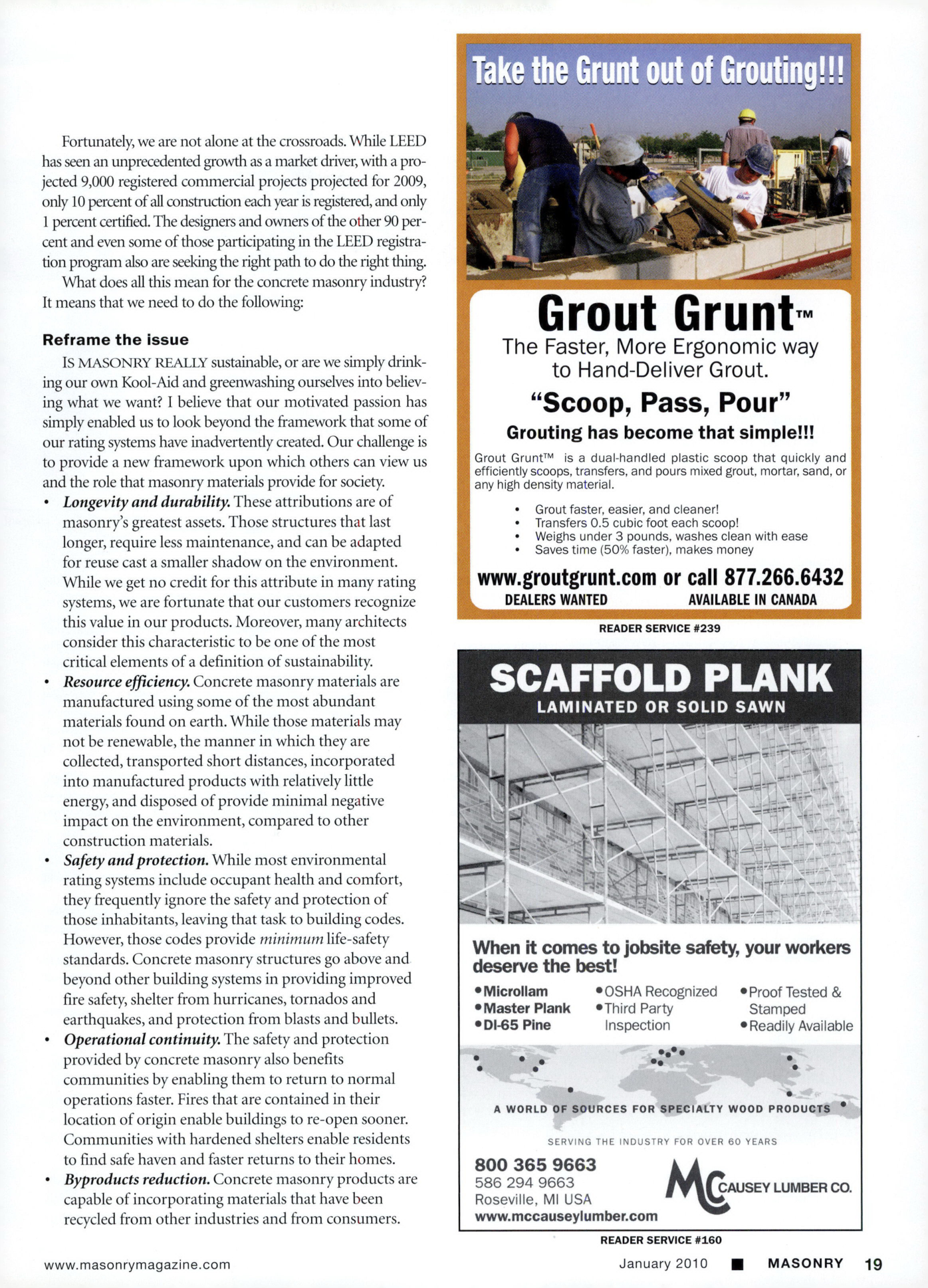 Masonry Magazine January 2010 Page. 21