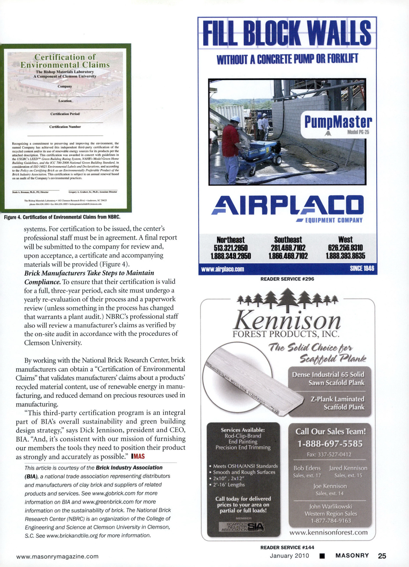 Masonry Magazine January 2010 Page. 27