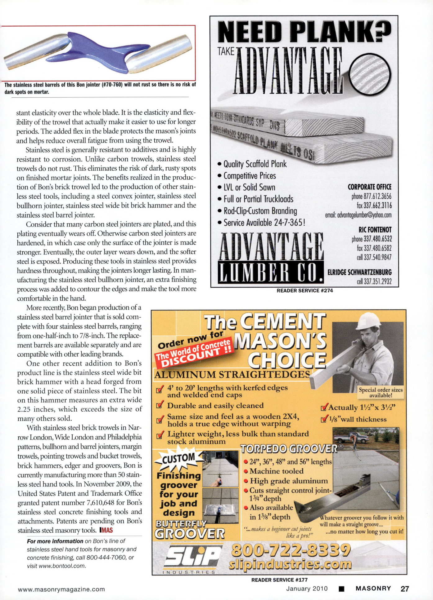 Masonry Magazine January 2010 Page. 29