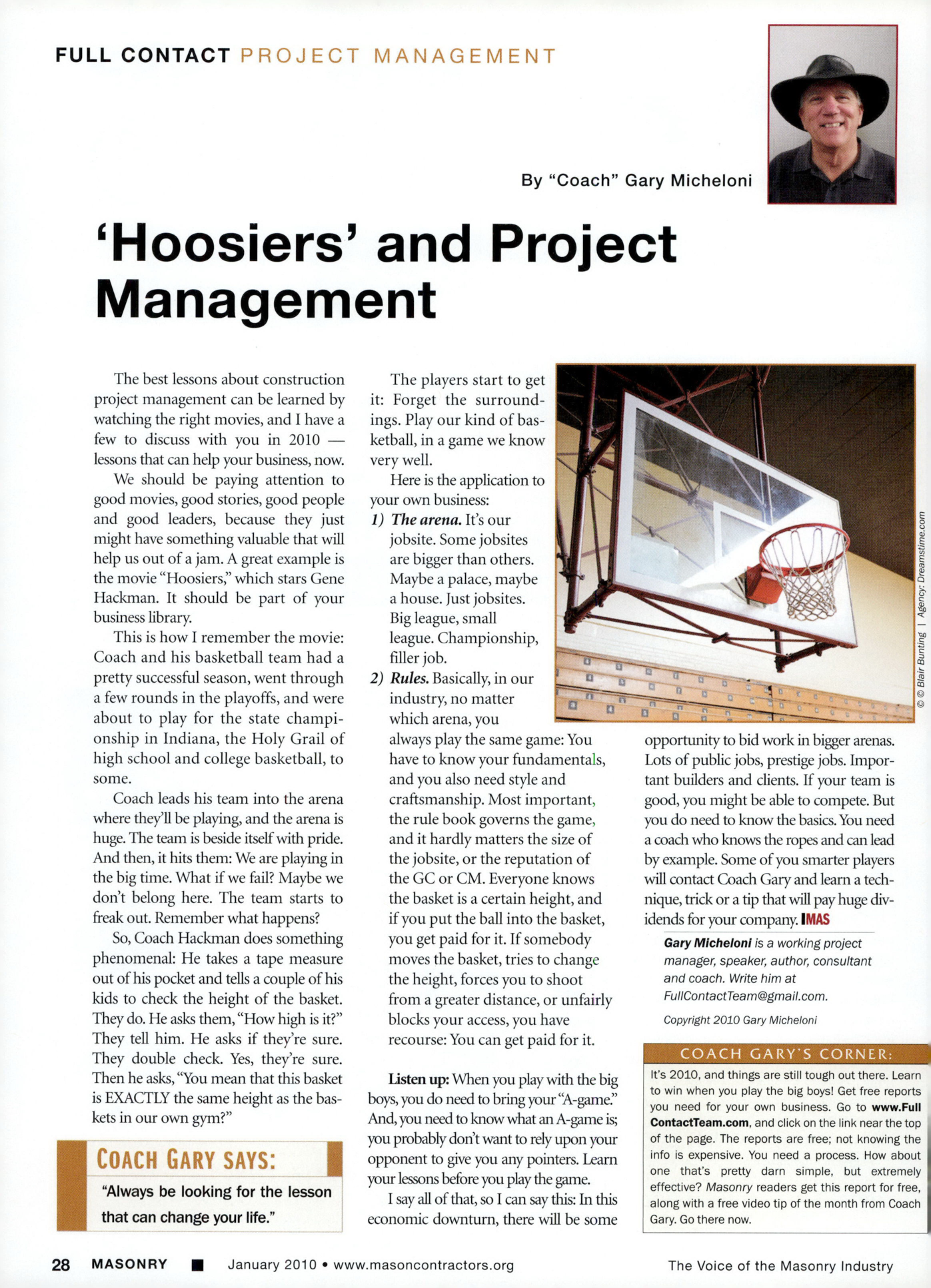 Masonry Magazine January 2010 Page. 30