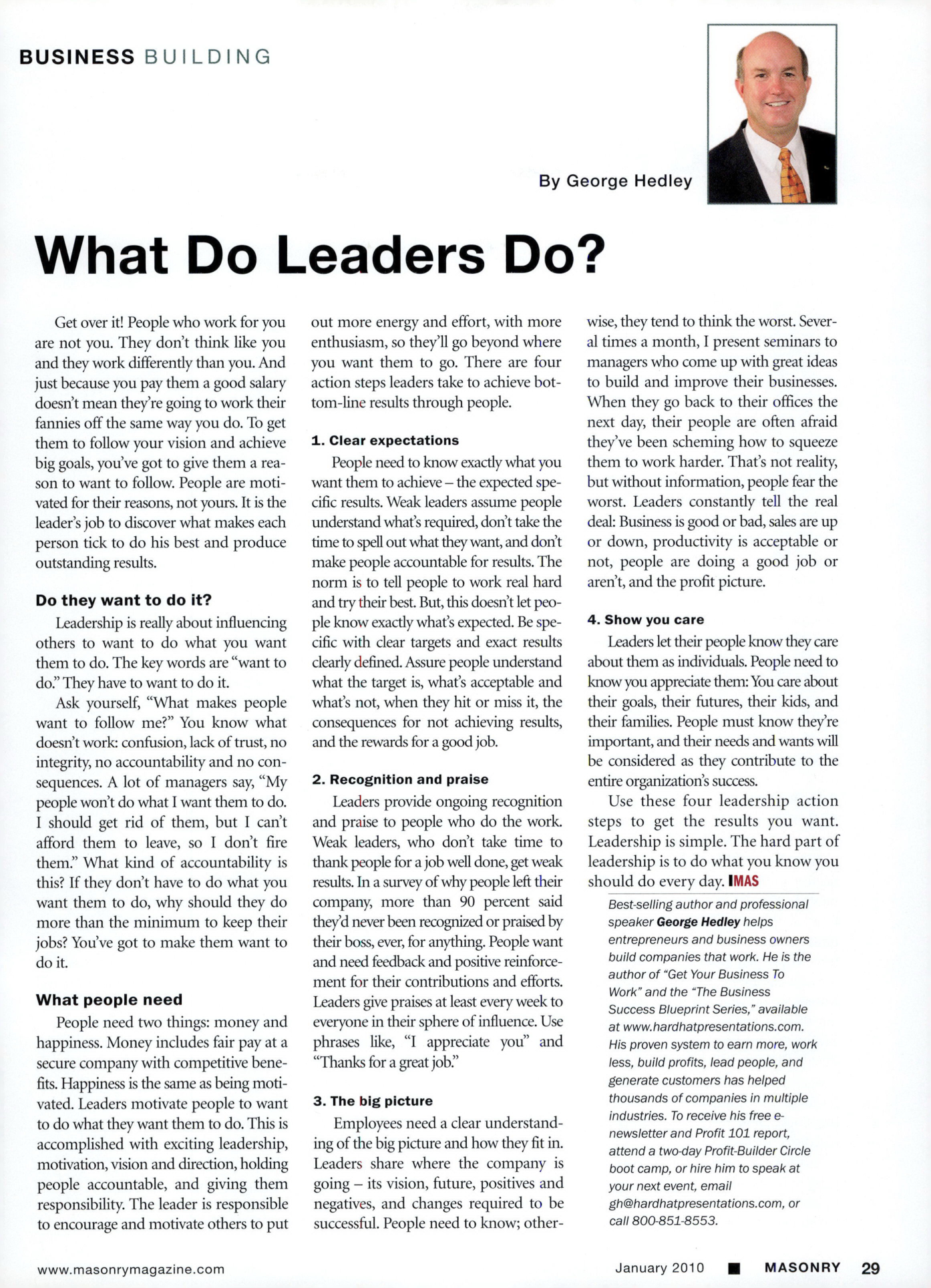 Masonry Magazine January 2010 Page. 31