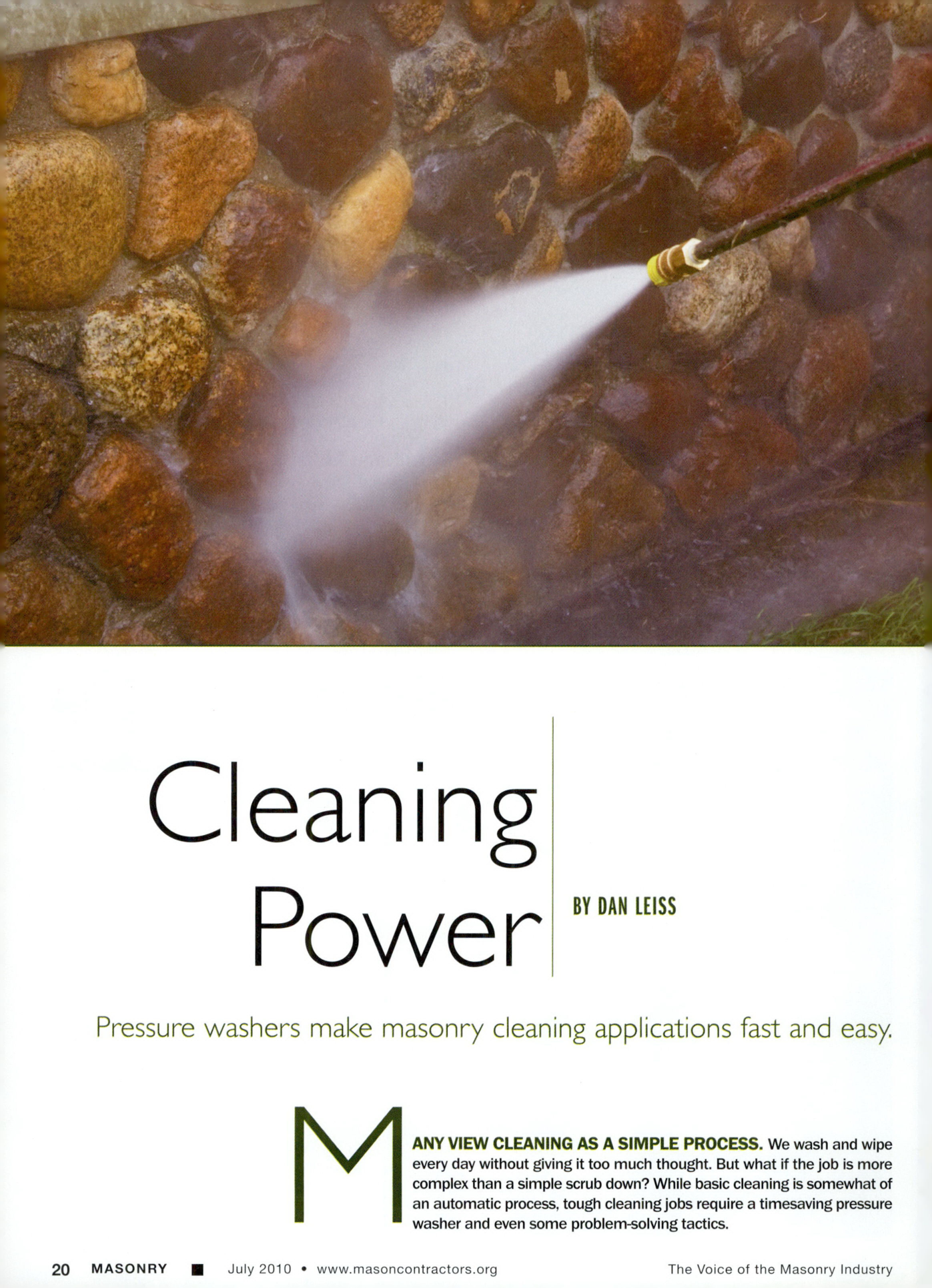 Masonry Magazine July 2010 Page. 22