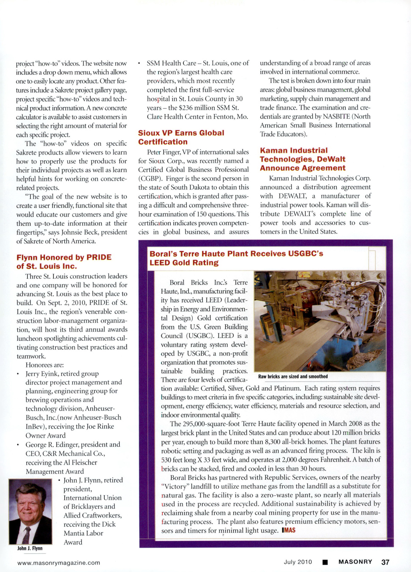 Masonry Magazine July 2010 Page. 39