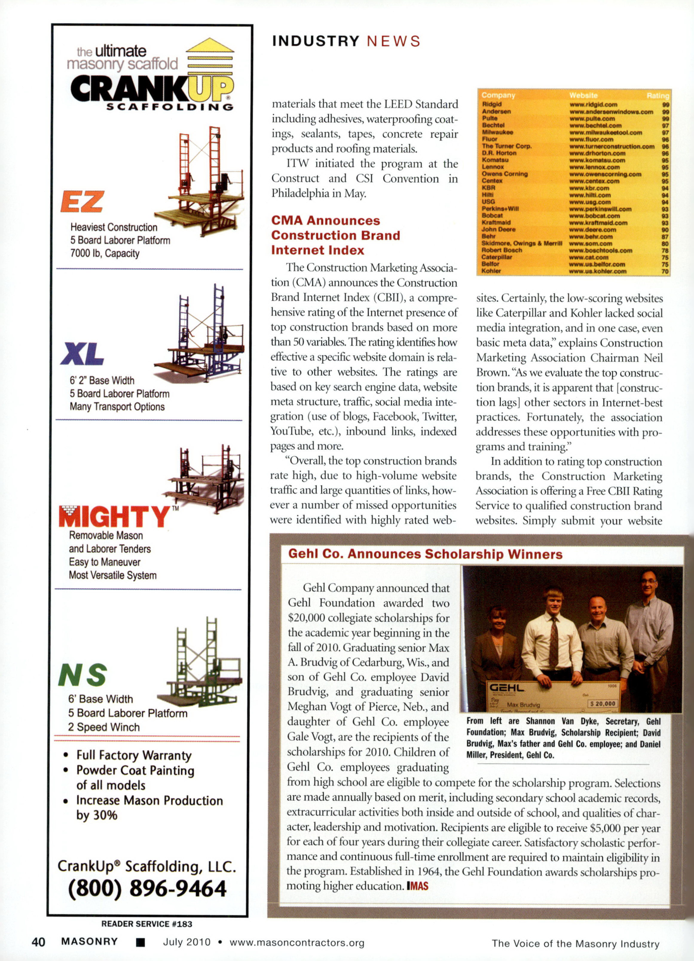 Masonry Magazine July 2010 Page. 42