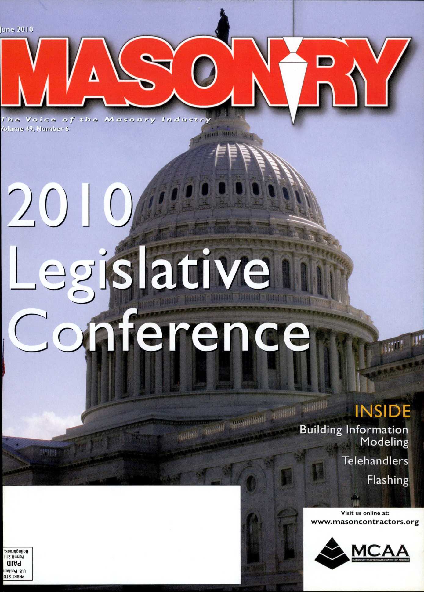 Masonry Magazine June 2010 Page. 1