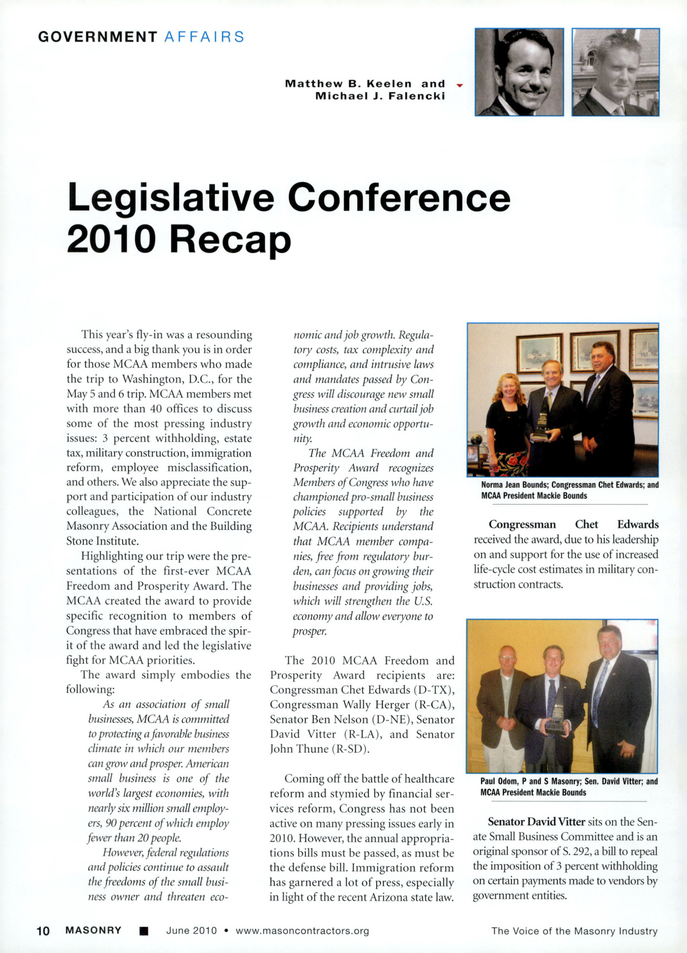 Masonry Magazine June 2010 Page. 12