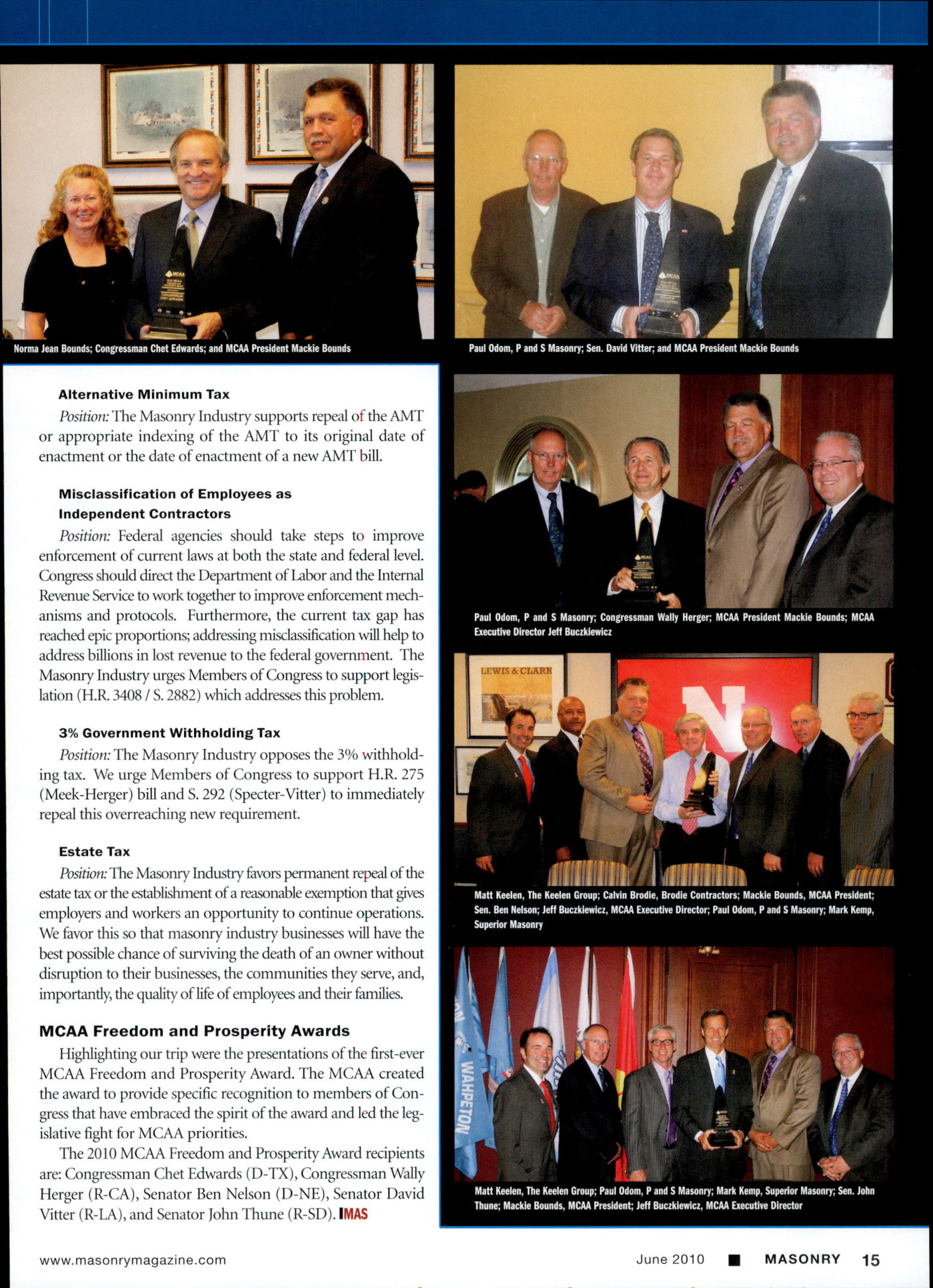 Masonry Magazine June 2010 Page. 17
