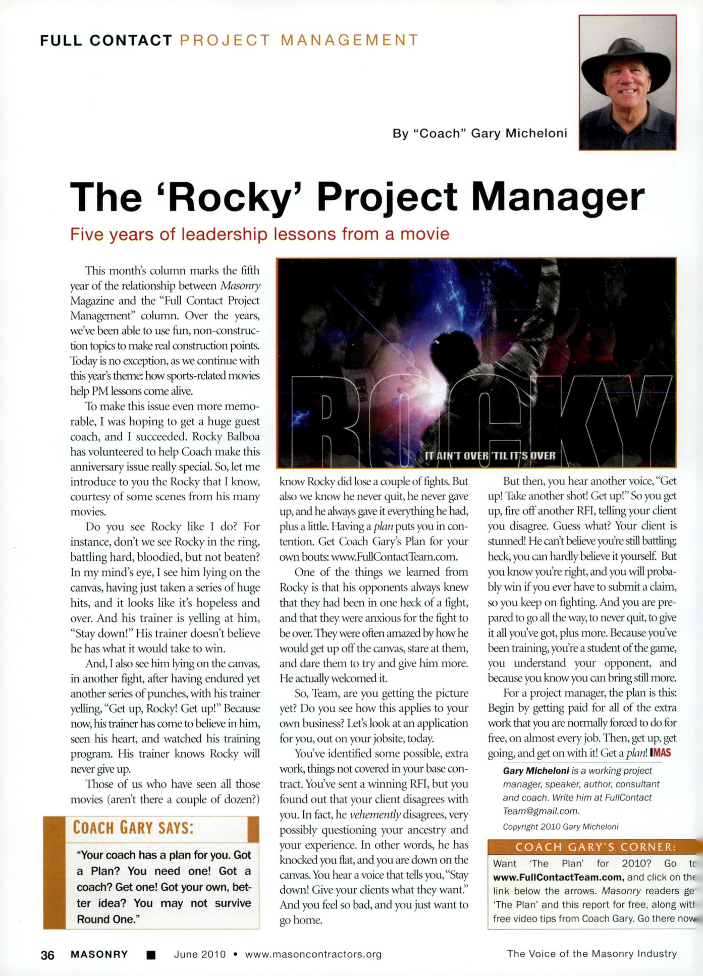 Masonry Magazine June 2010 Page. 38