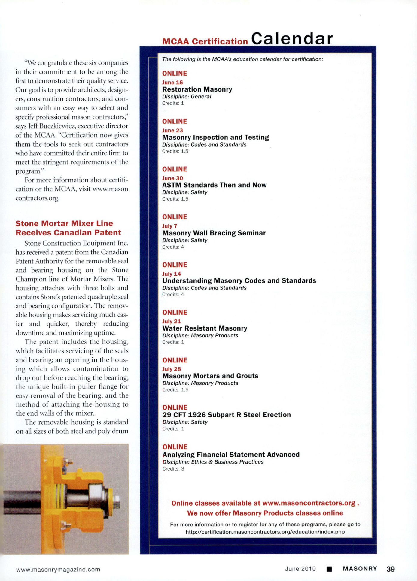 Masonry Magazine June 2010 Page. 41