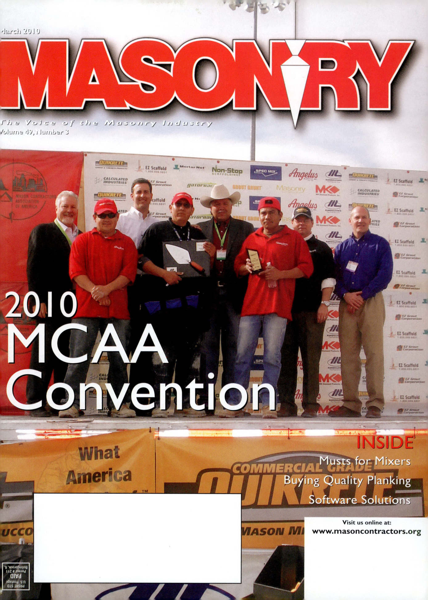 Masonry Magazine March 2010 Page. 1