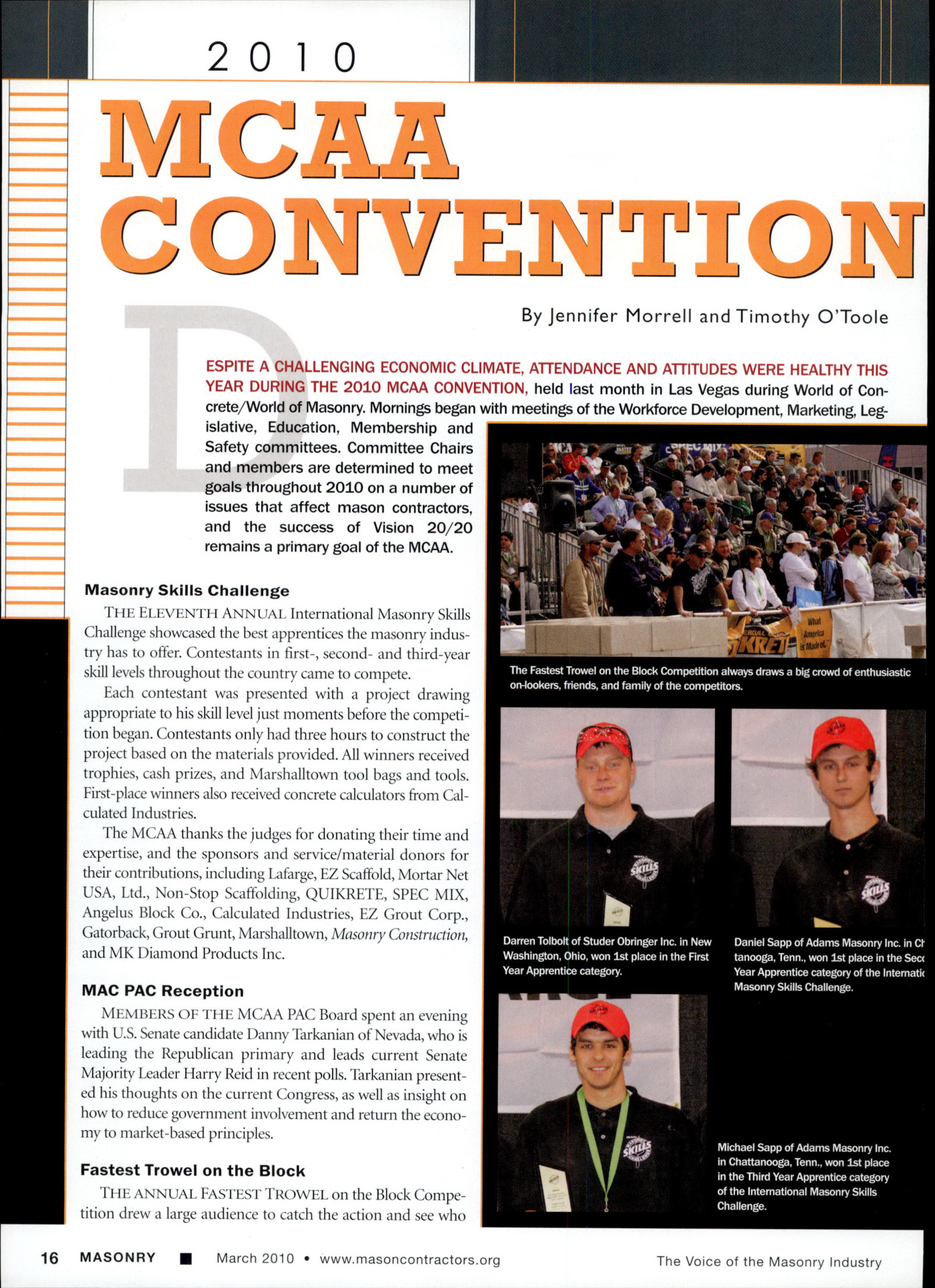 Masonry Magazine March 2010 Page. 26