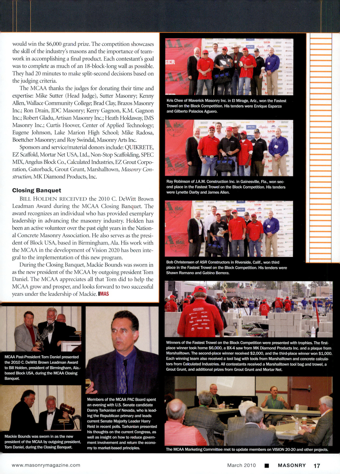 Masonry Magazine March 2010 Page. 27