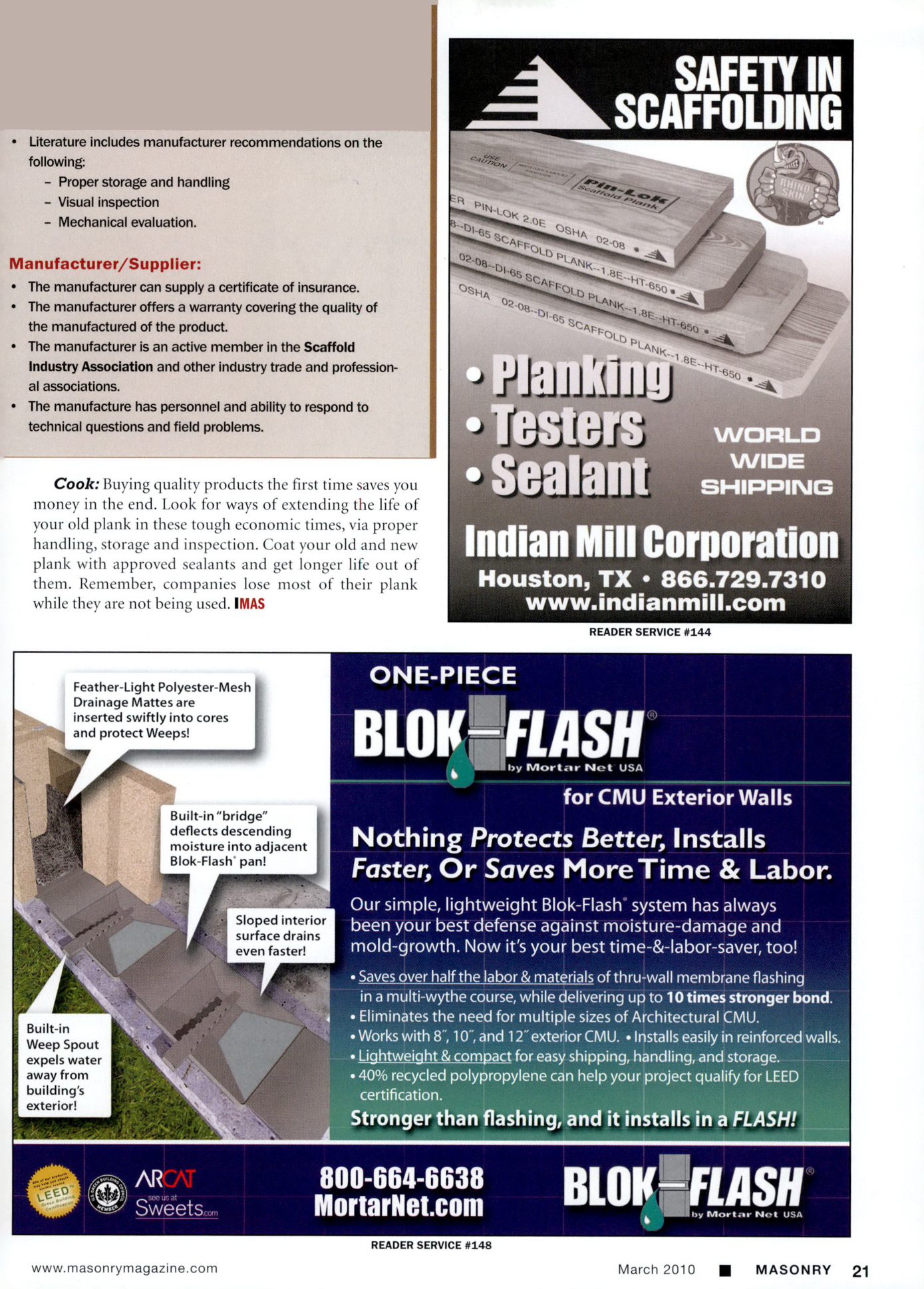 Masonry Magazine March 2010 Page. 31