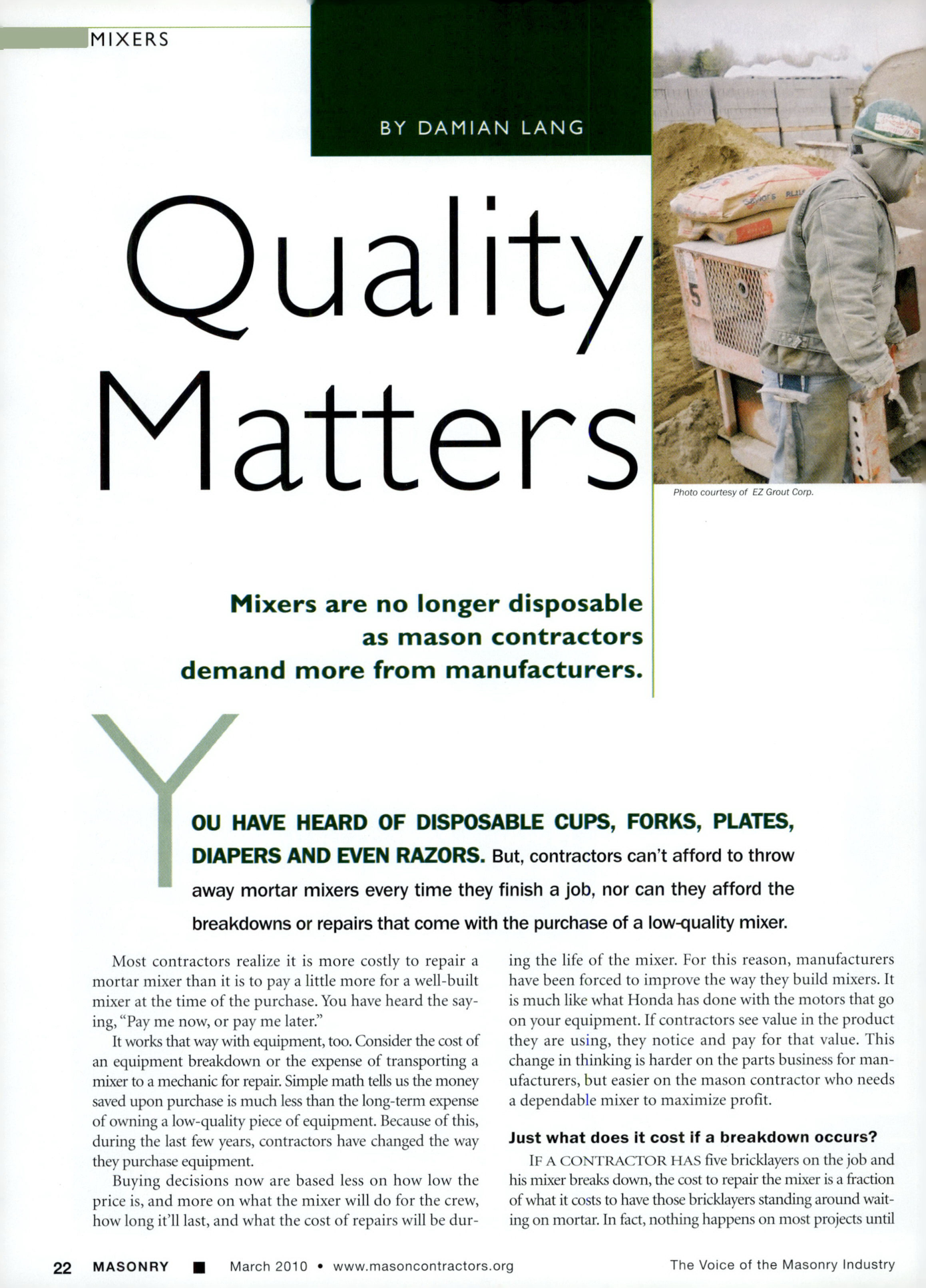 Masonry Magazine March 2010 Page. 32