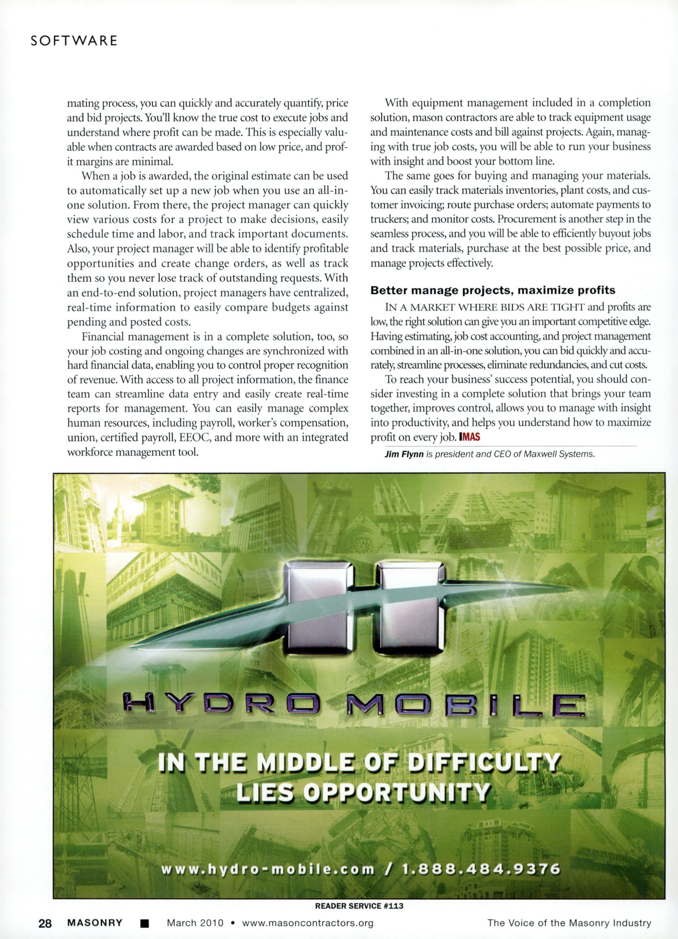Masonry Magazine March 2010 Page. 38