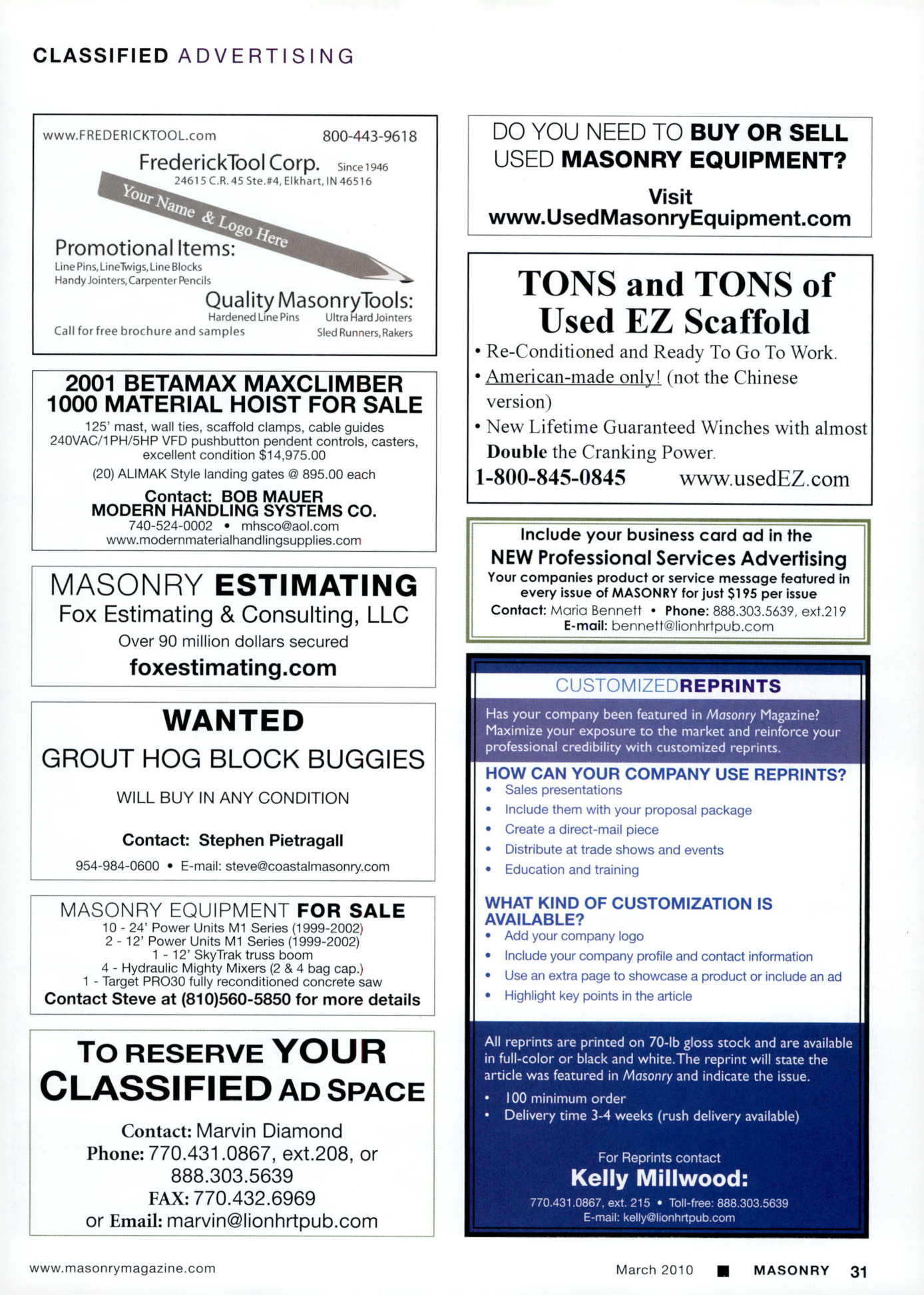 Masonry Magazine March 2010 Page. 41