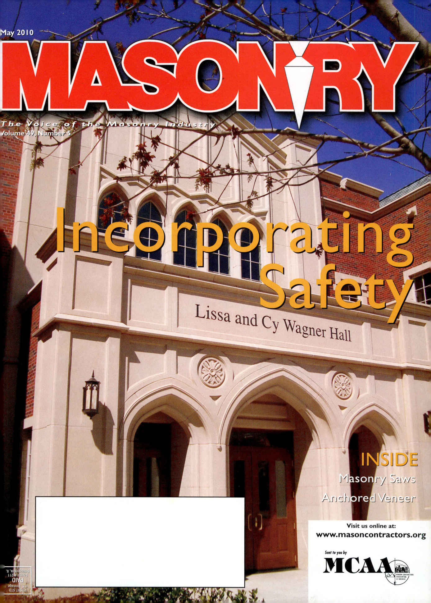 Masonry Magazine May 2010 Page. 1