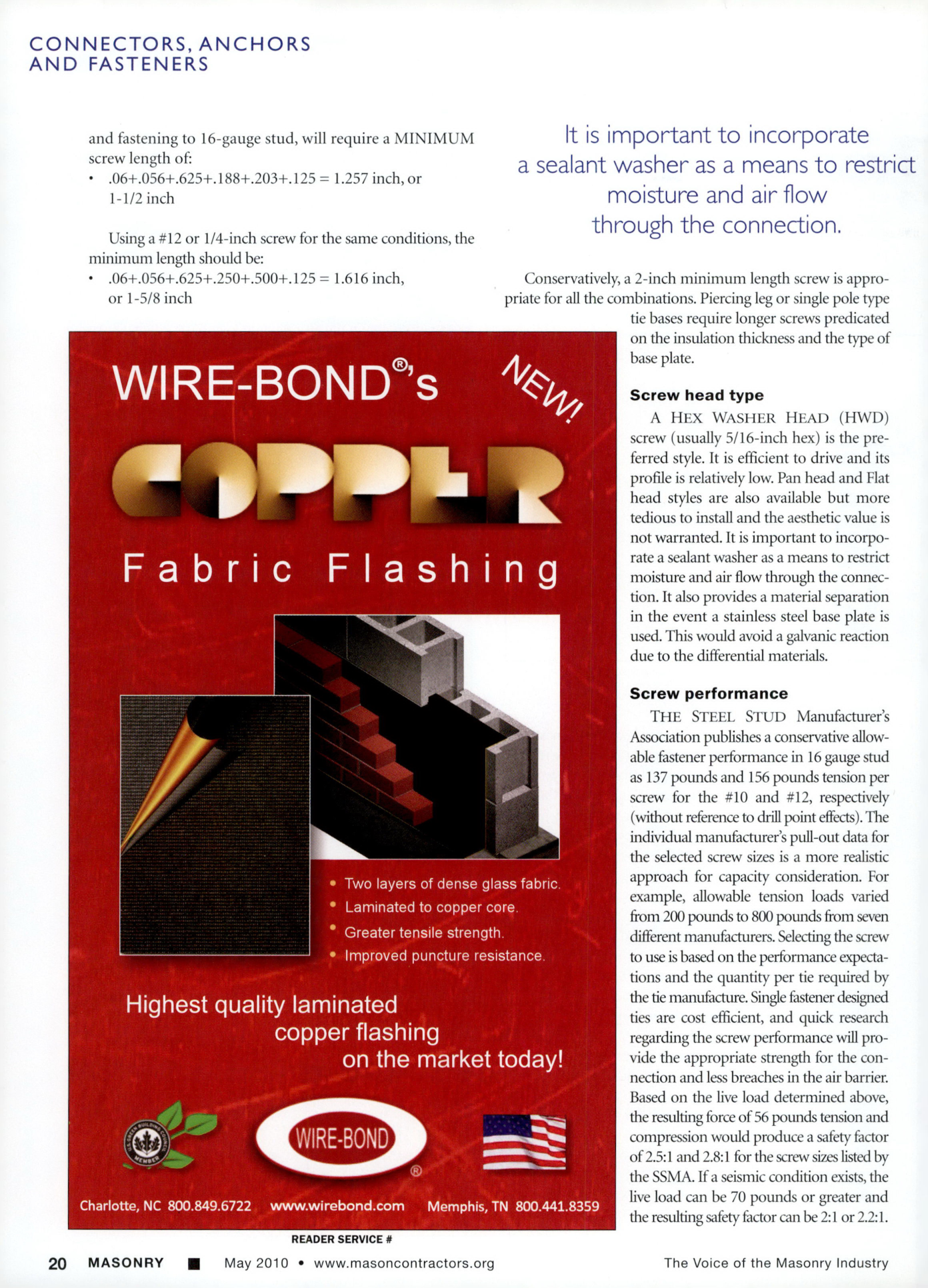 Masonry Magazine May 2010 Page. 22