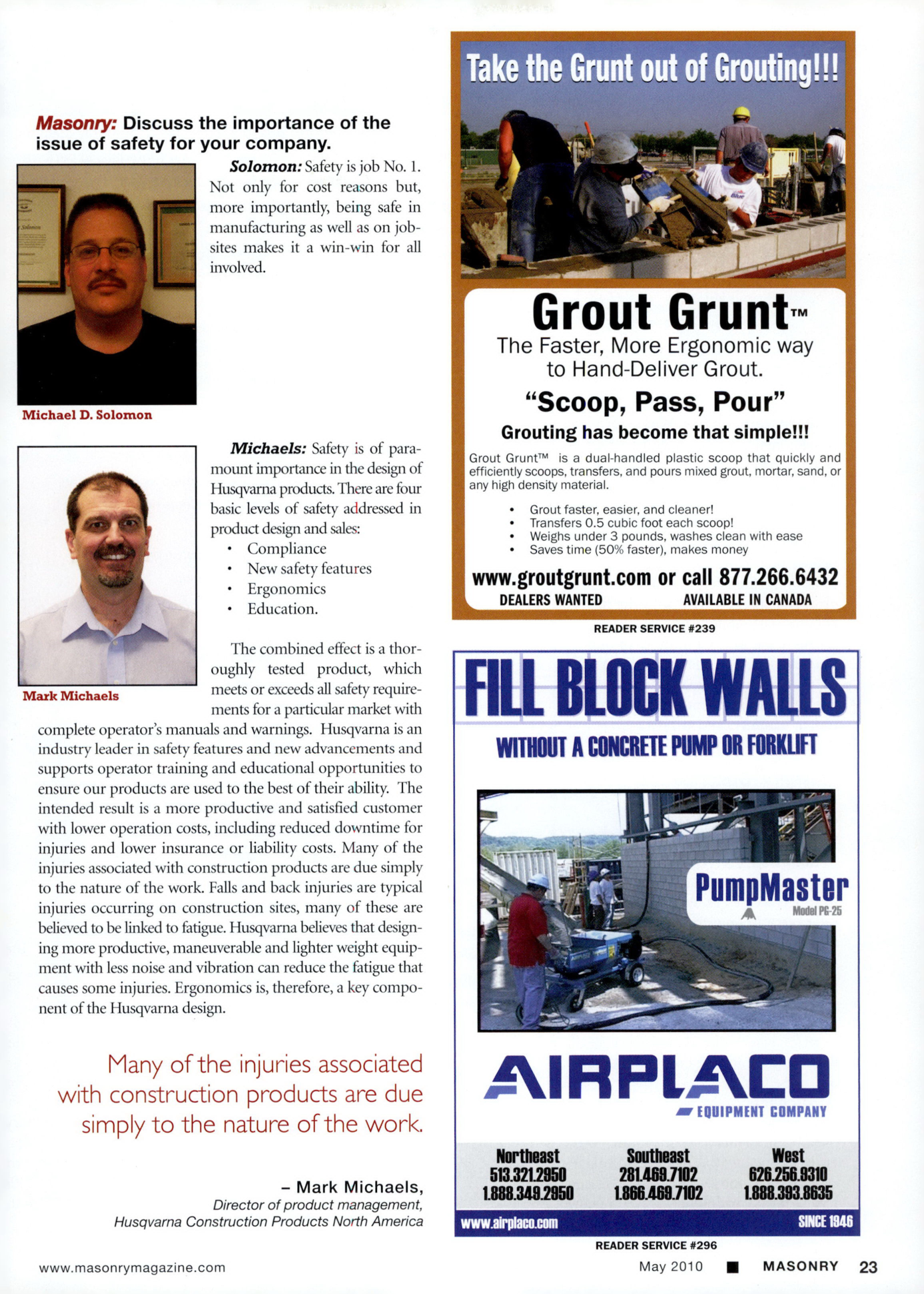 Masonry Magazine May 2010 Page. 25