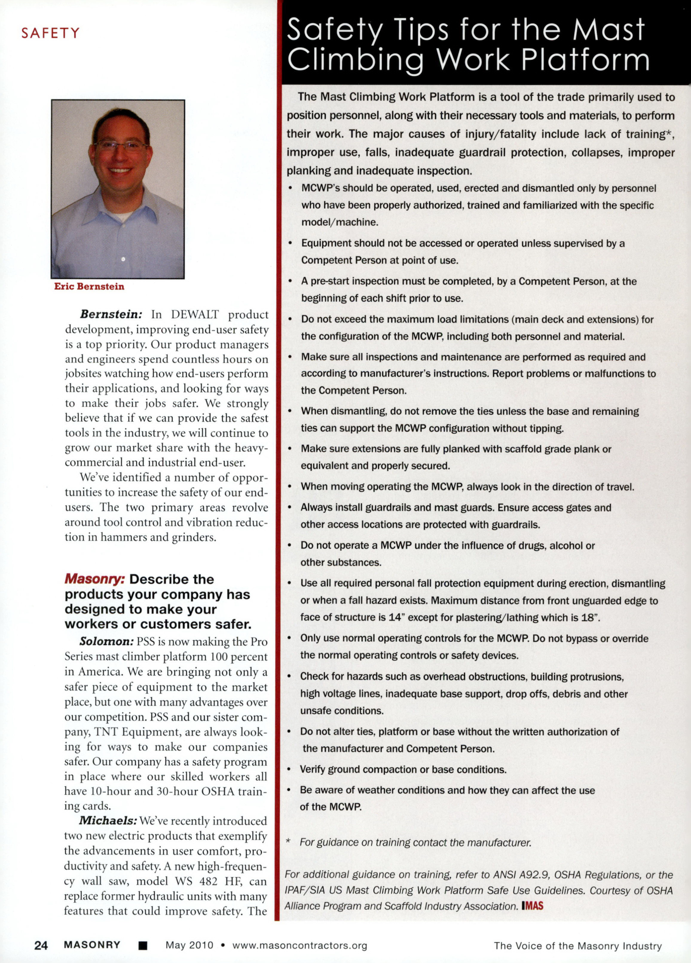 Masonry Magazine May 2010 Page. 26