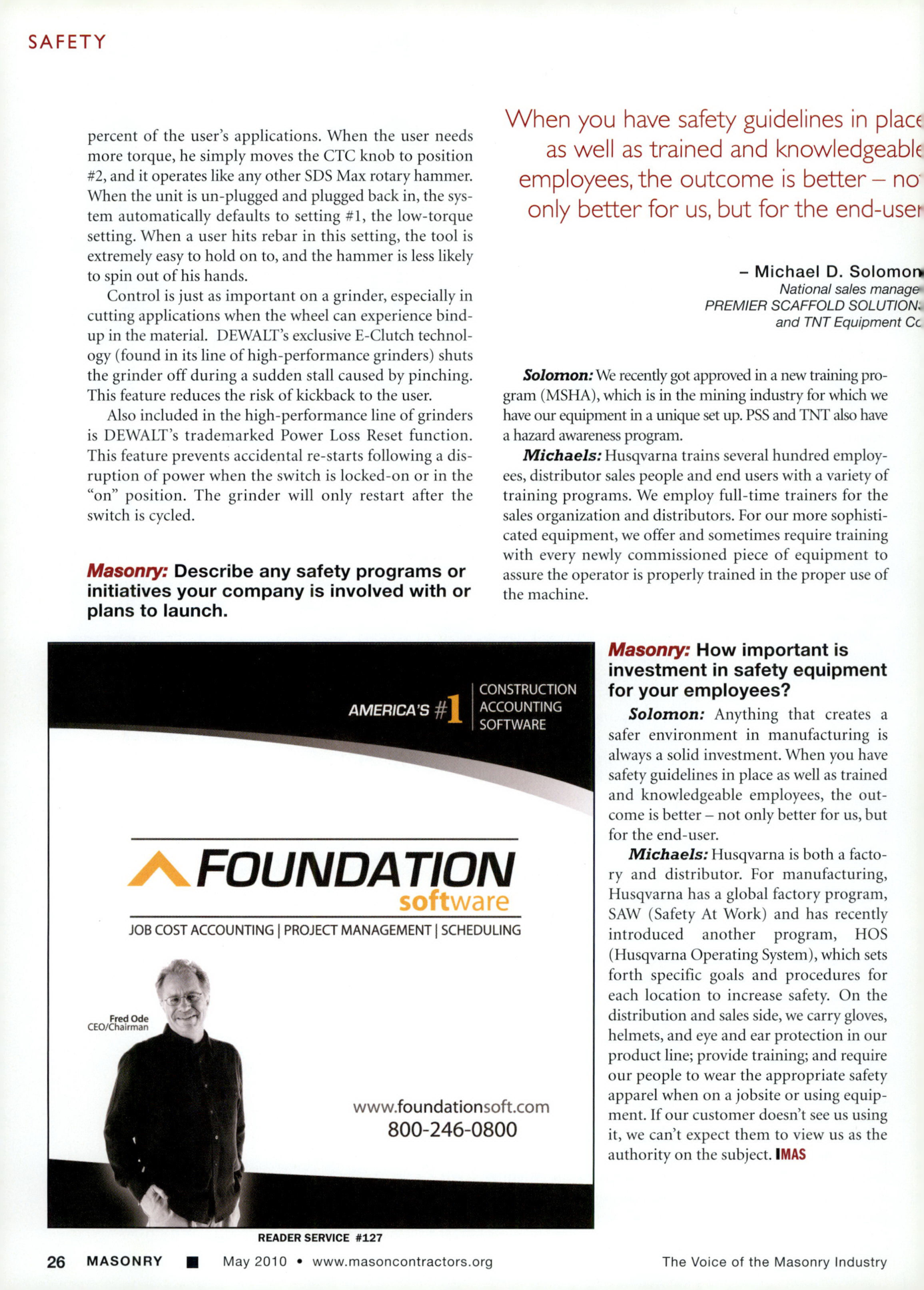 Masonry Magazine May 2010 Page. 28