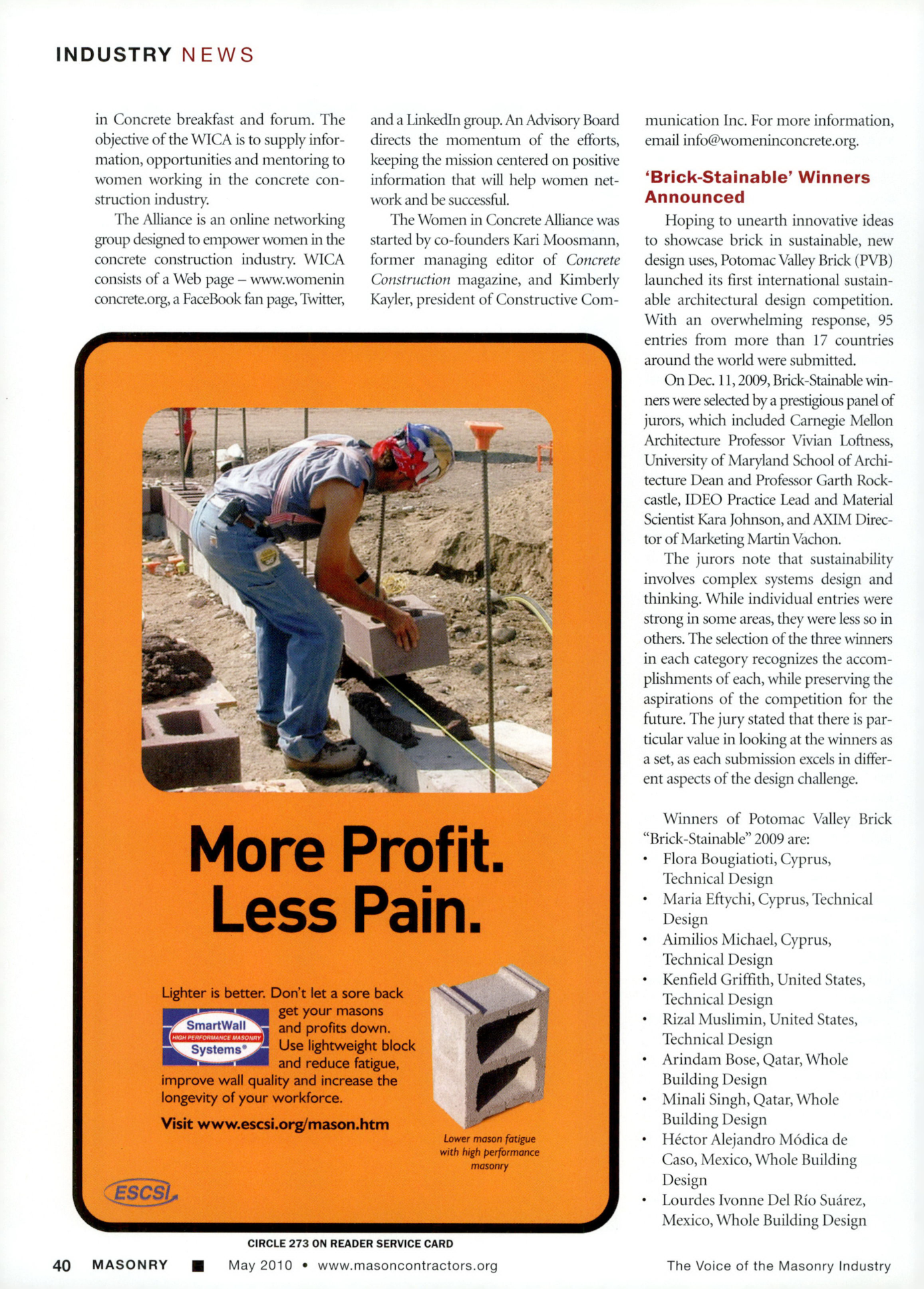 Masonry Magazine May 2010 Page. 42