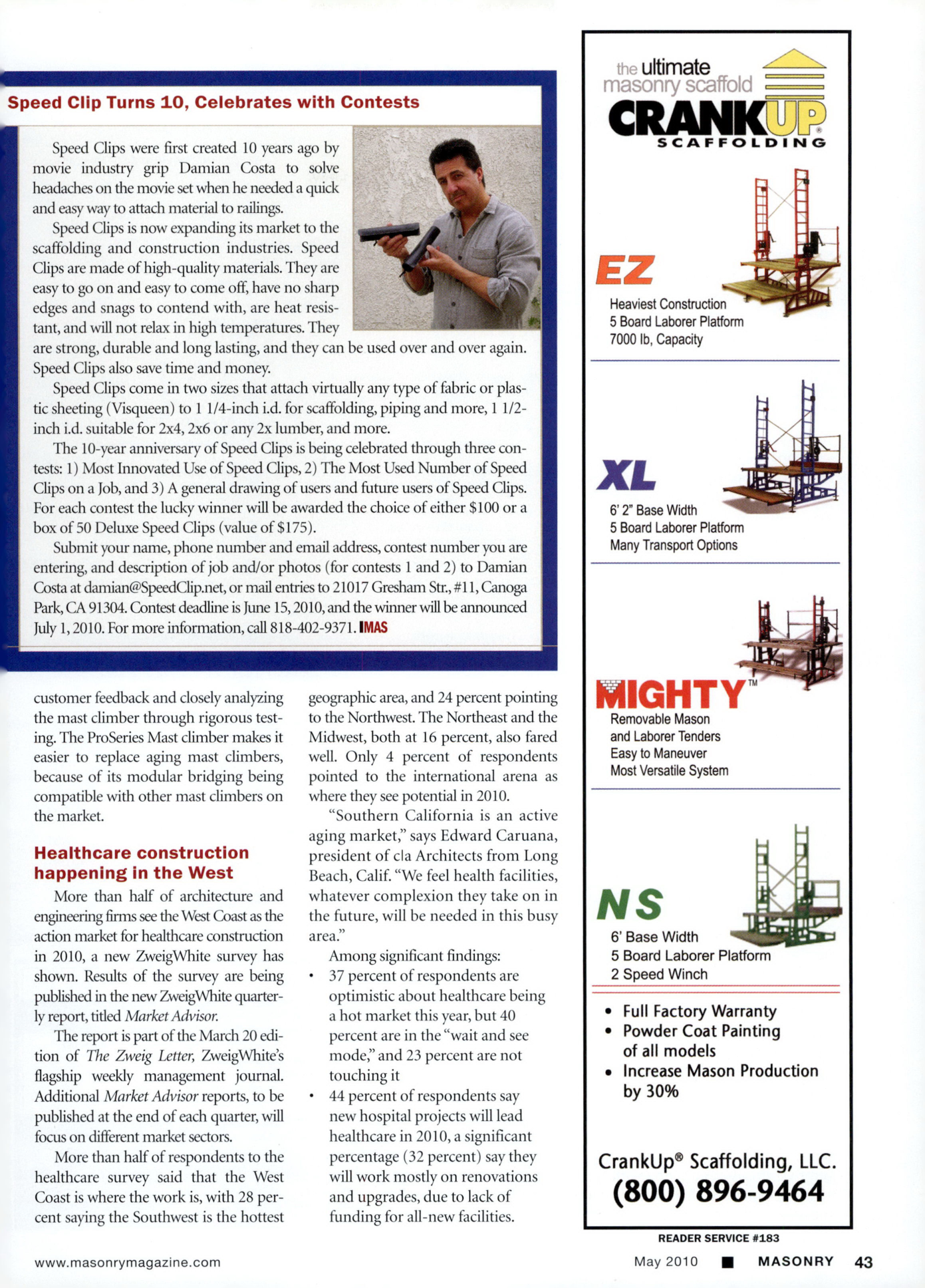 Masonry Magazine May 2010 Page. 45