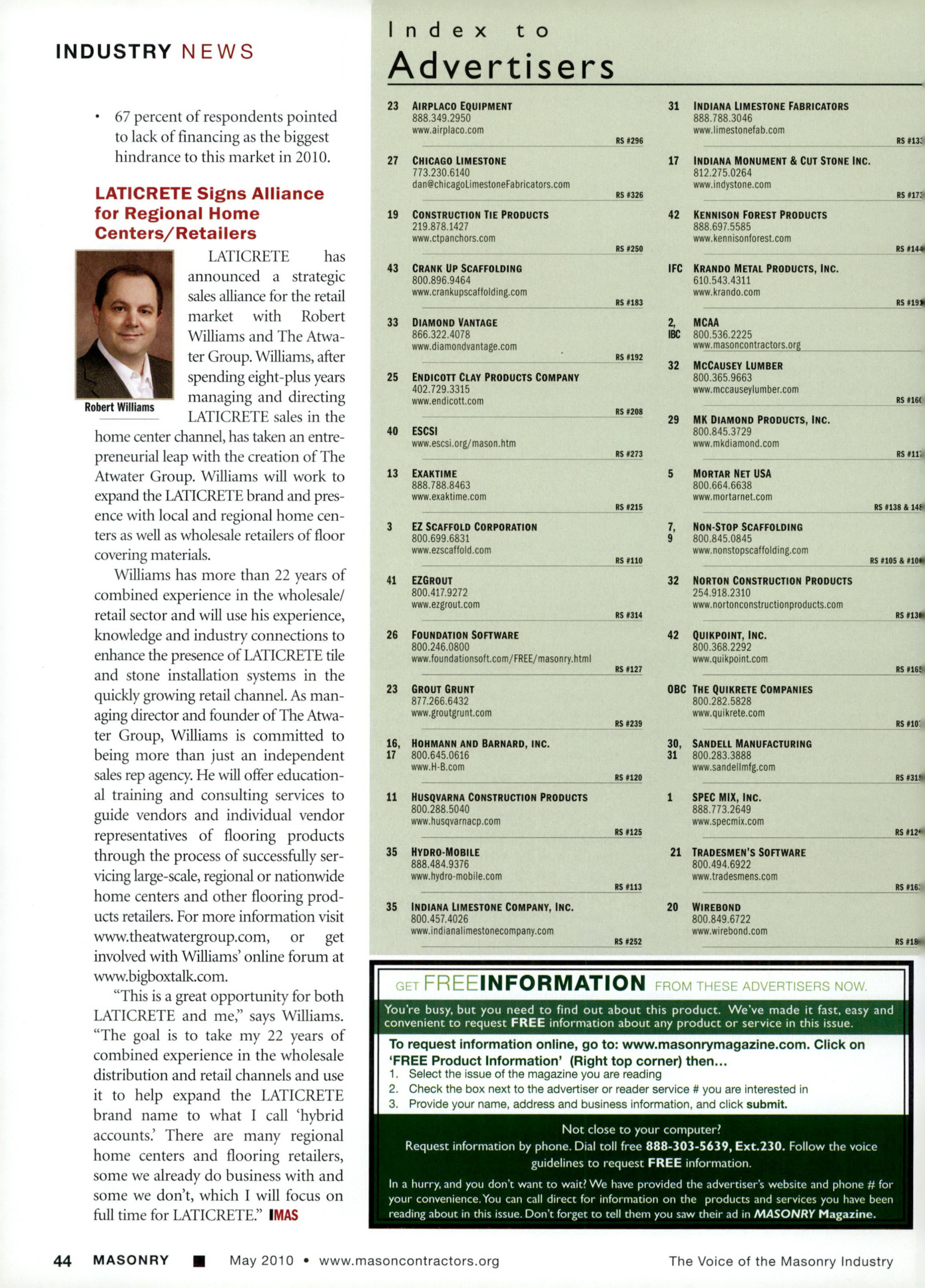 Masonry Magazine May 2010 Page. 46