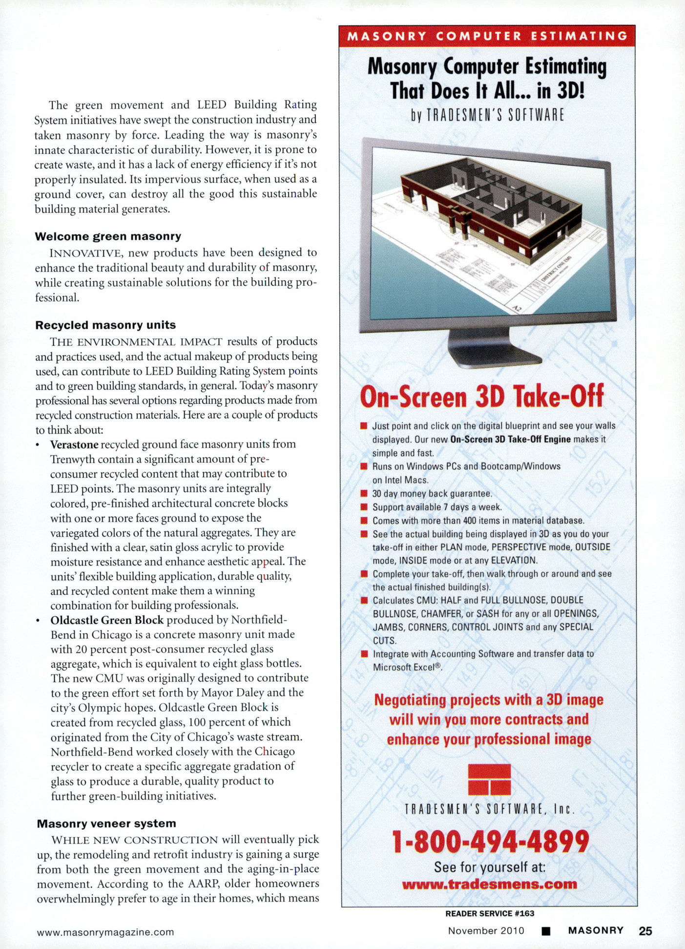 Masonry Magazine November 2010 Page. 27
