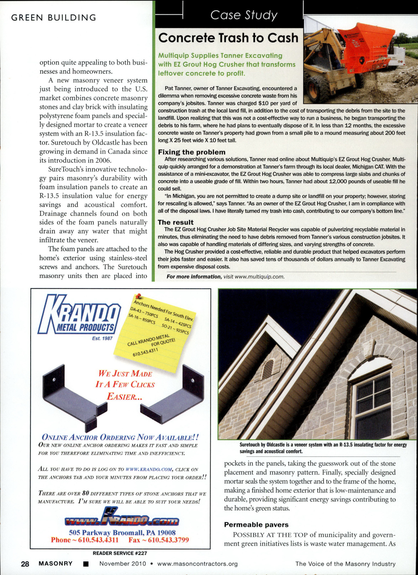 Masonry Magazine November 2010 Page. 30