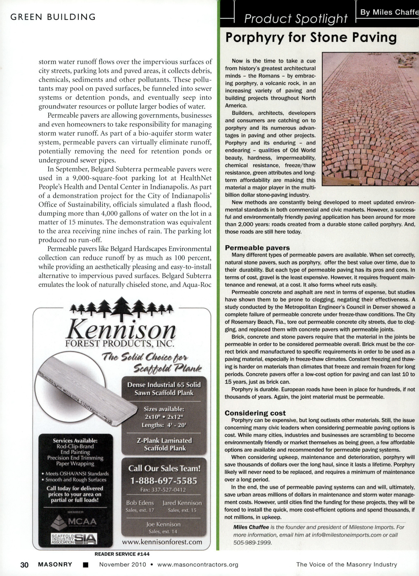Masonry Magazine November 2010 Page. 32