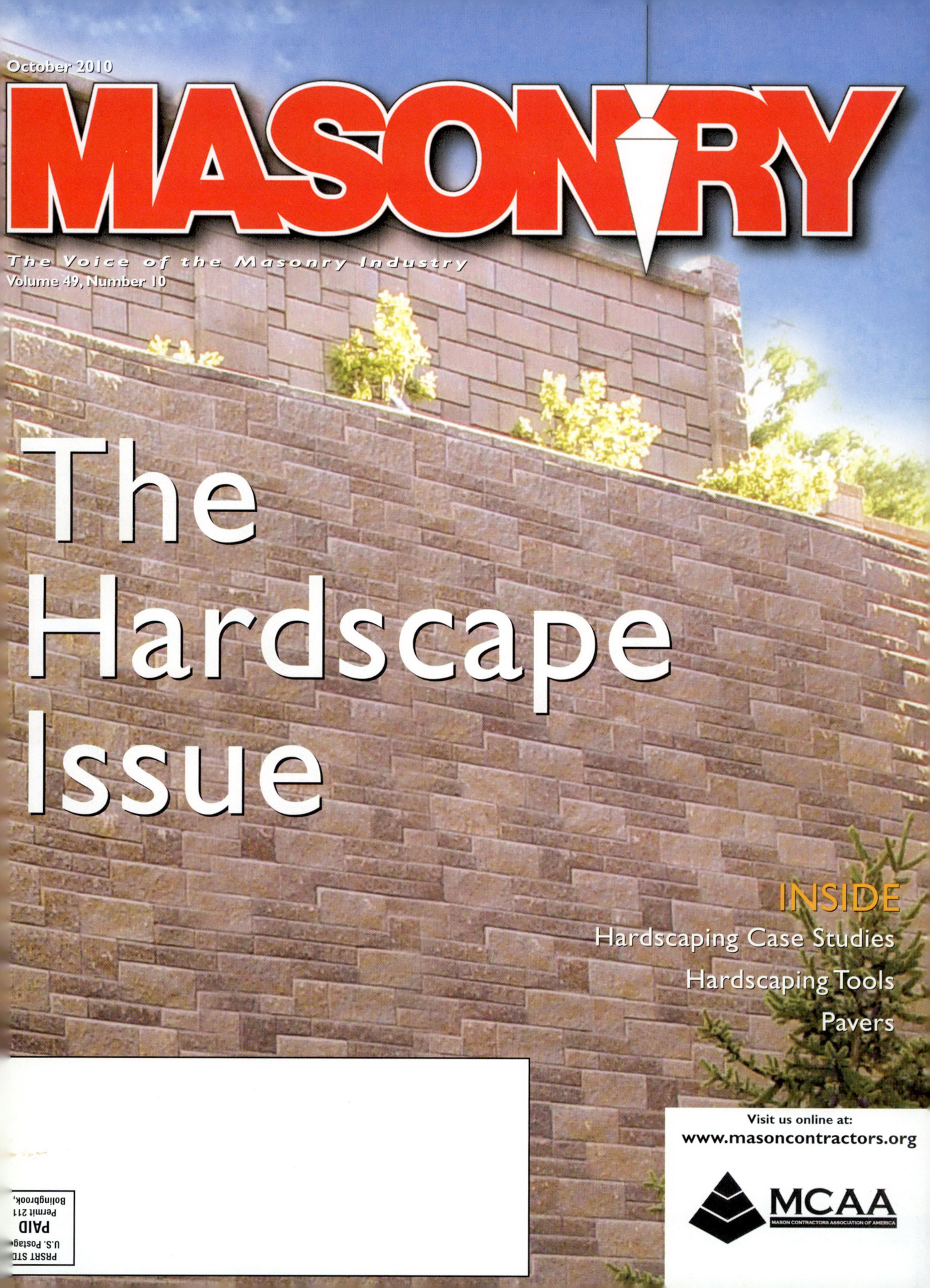 Masonry Magazine October 2010 Page. 1