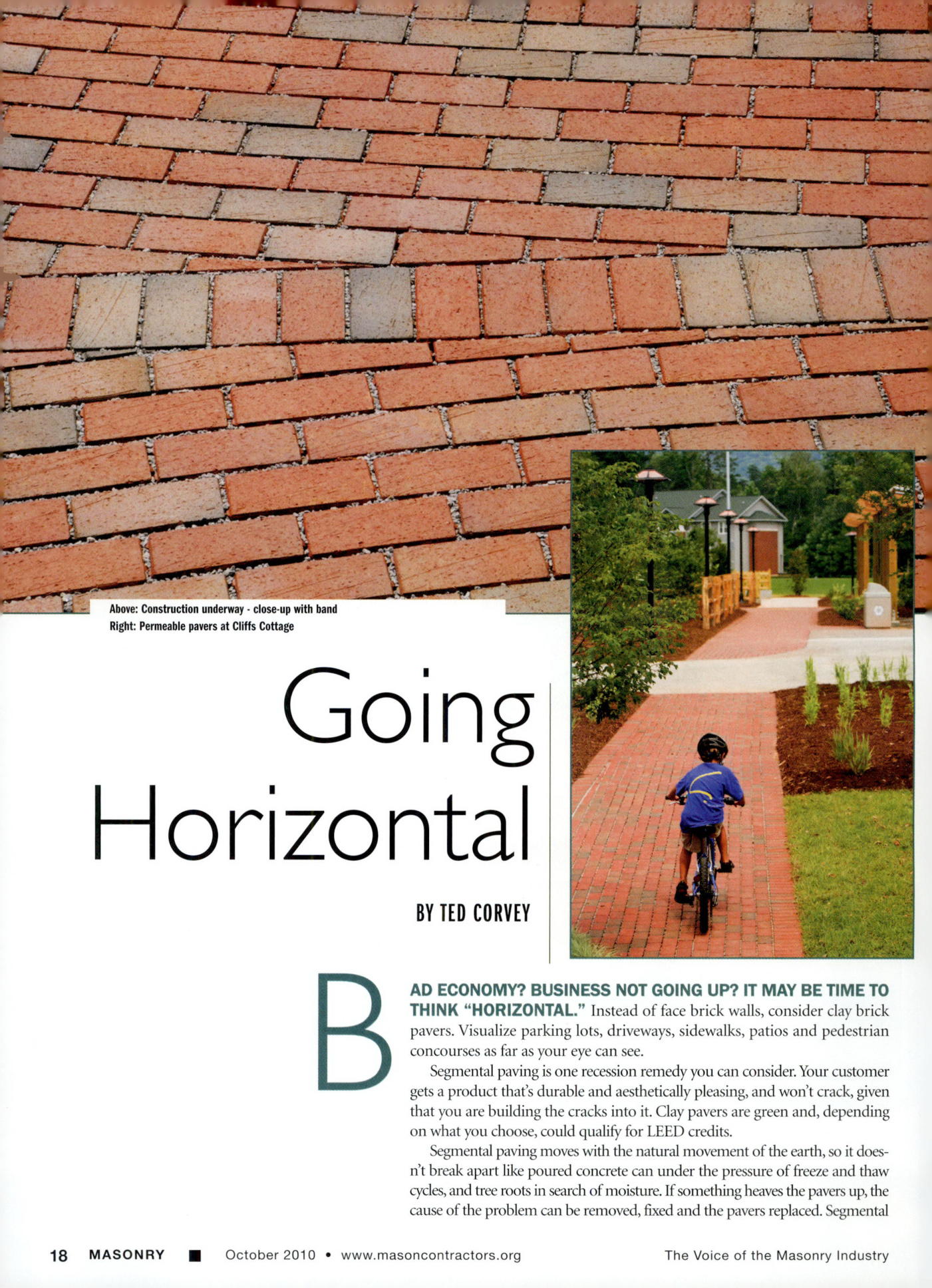Masonry Magazine October 2010 Page. 20